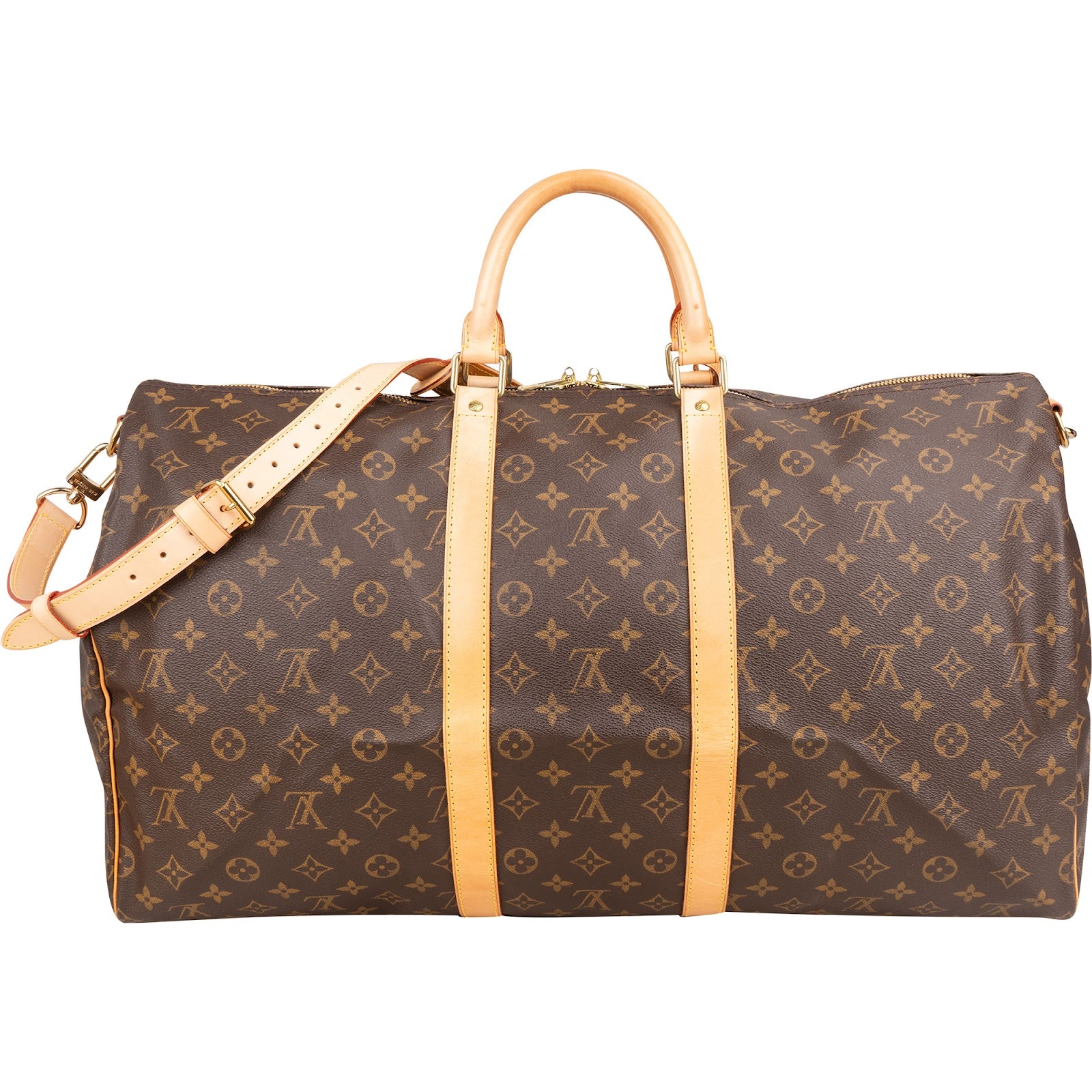 Louis Vuitton Monogram Canvas Keepall 55 Bandoulière Reisetasche