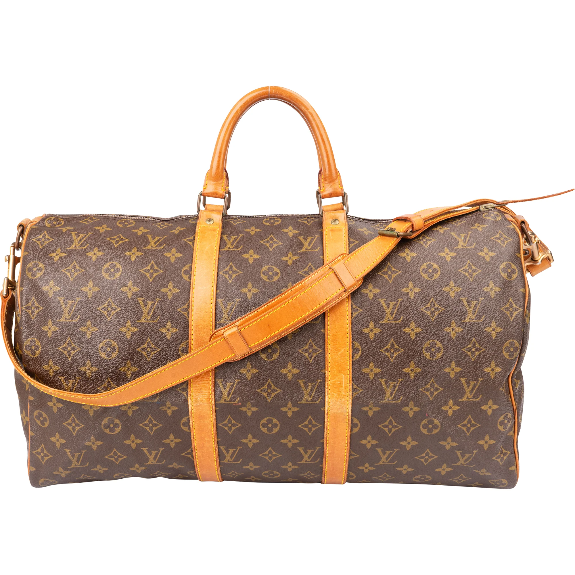Louis Vuitton Monogram Canvas Keepall 50 Bandoulière Reisetasche