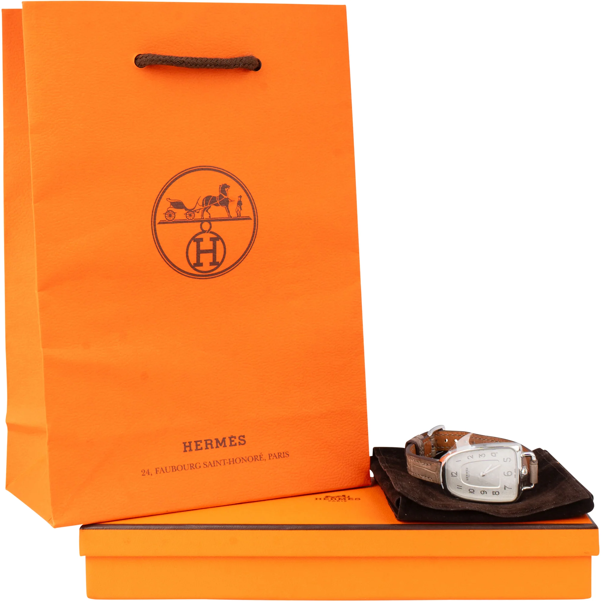 Hermès Silver Tone Galop d`Hermès CA1.210 Women Watch