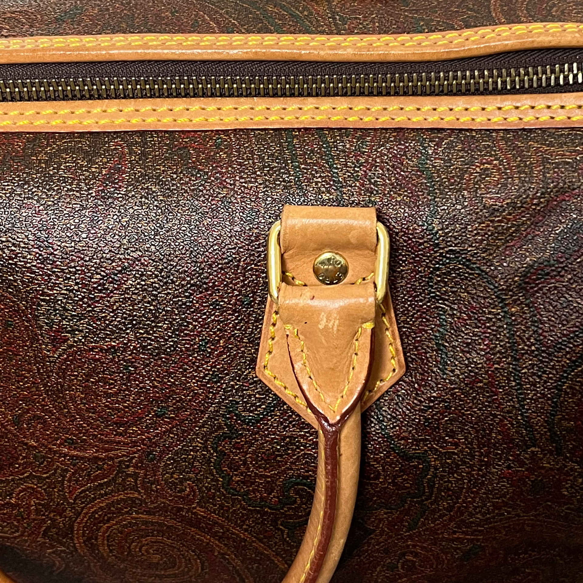 Etro Milano Vintage Paisley 30 Boston Bag