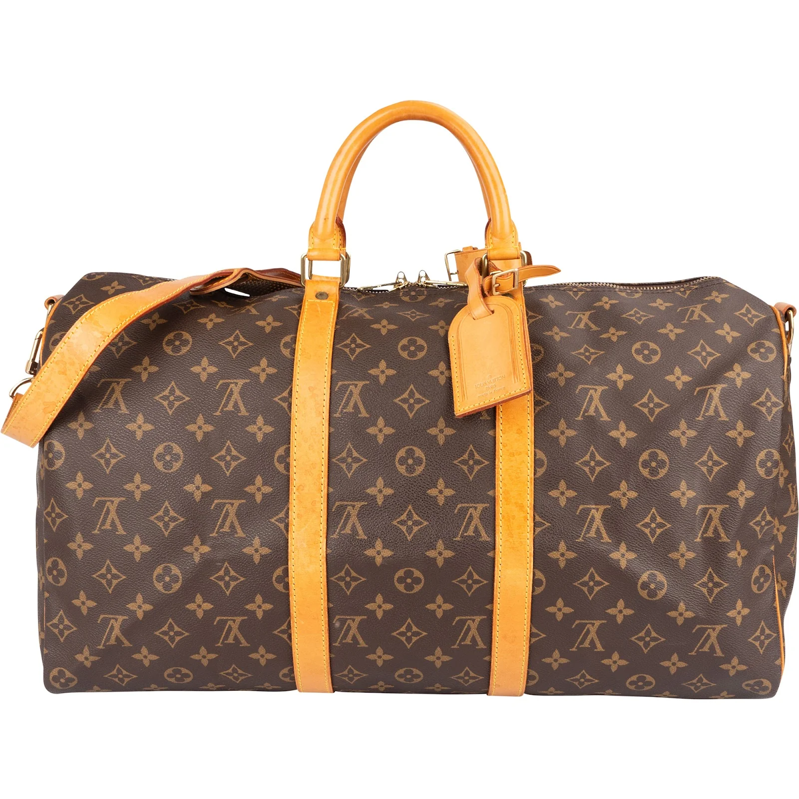Louis Vuitton Monogram Canvas Keepall 50 Bandoulière Reisetasche