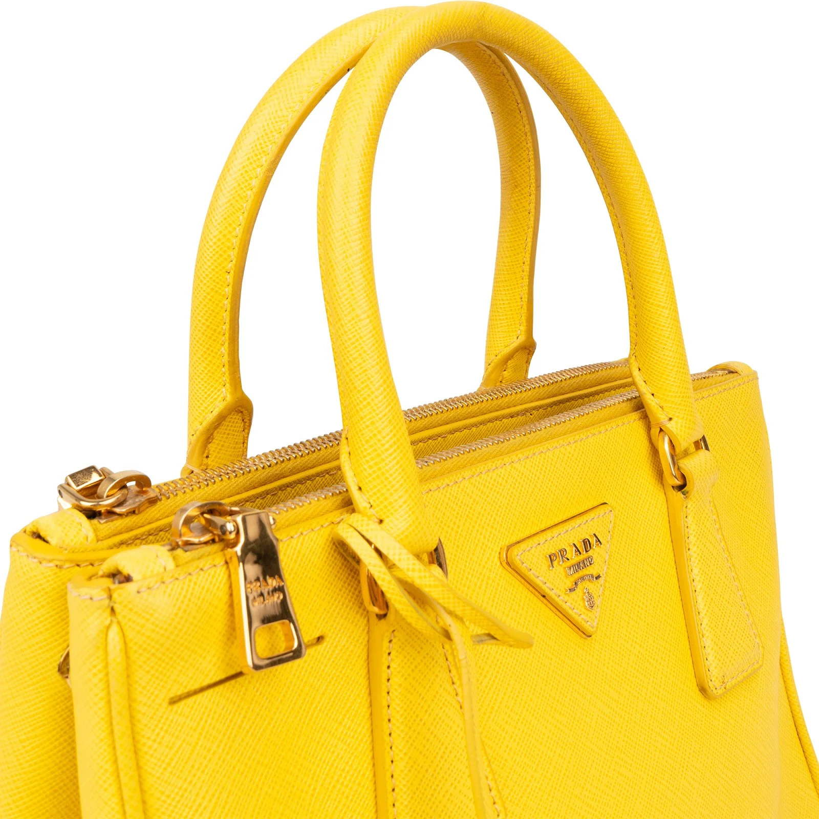 Prada Saffiano Leather Small Galleria Handbag