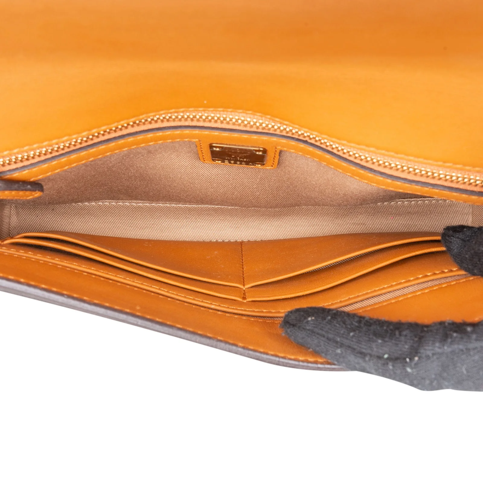 MCM Monogram Visetos Patricia Wallet on Chain Crossbody Bag