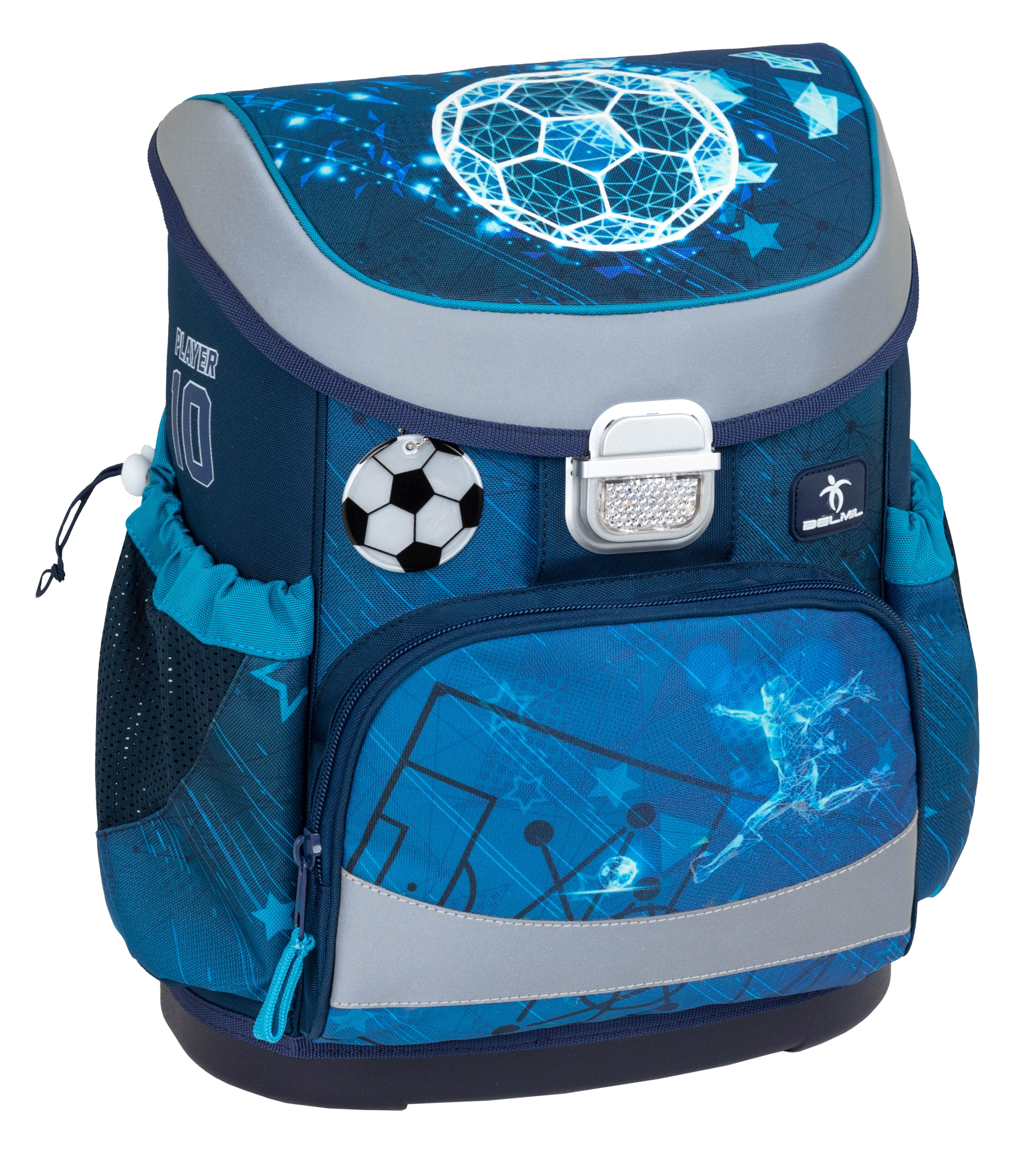 Mini-Fit Schulranzen Set 4-teilig mit Brustgurt - Footballers