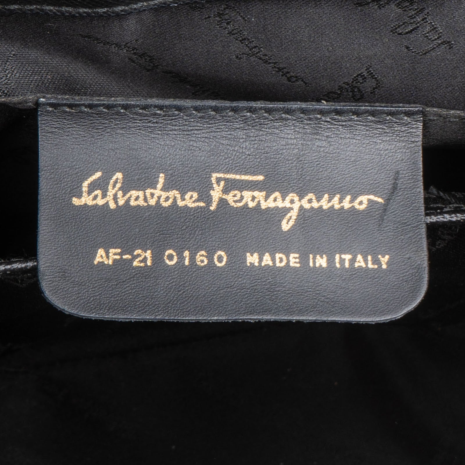 Salvatore Ferragamo Black Saffiano Leather Gancini Handbag