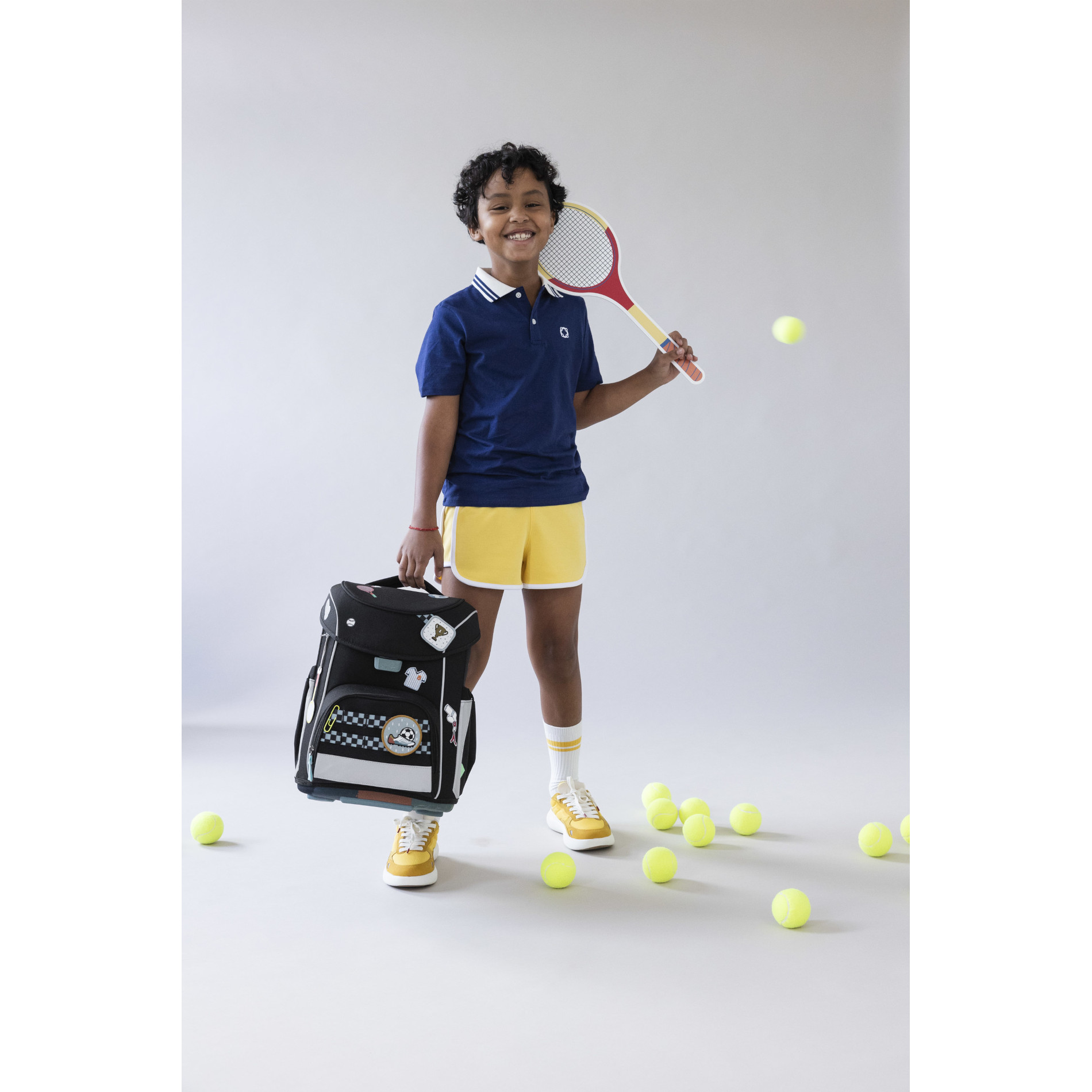 School Set Slim Unique Schulranzenset 6tlg. - black