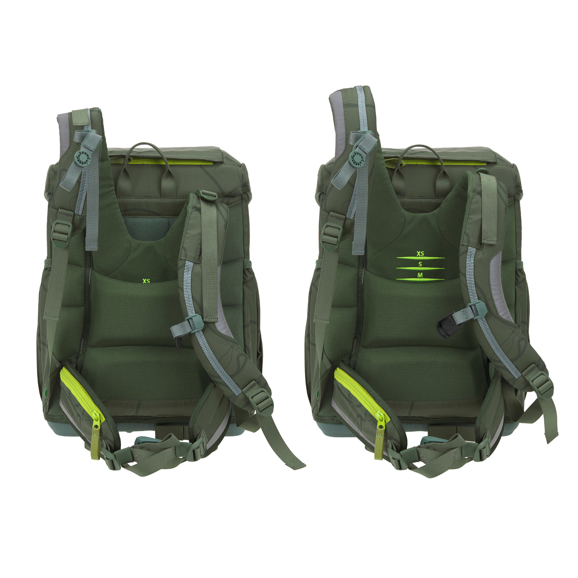 School Set Light Unique Schulranzenset 5tlg. - Jungle green