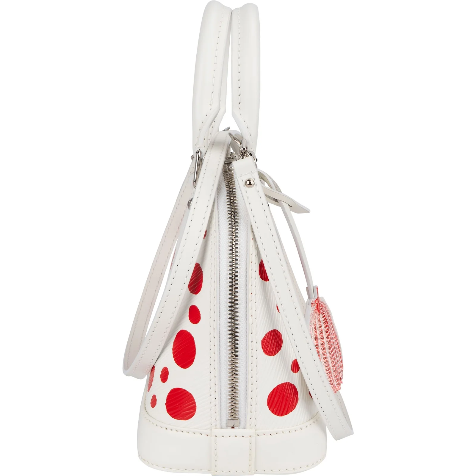 Louis Vuitton White Epi Leather x Yayoi Kusama Alma BB Handbag