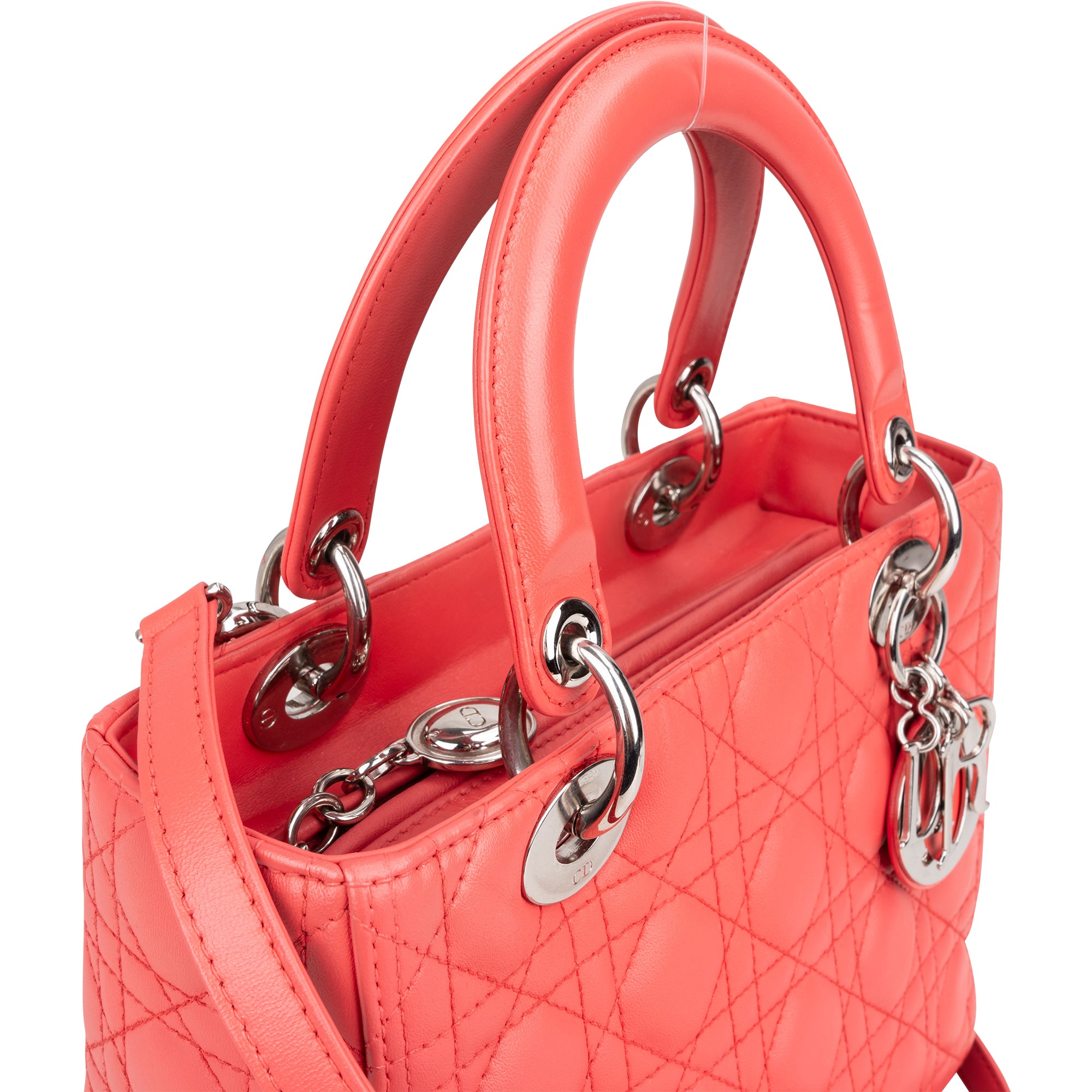 Christian Dior Quilted Leather Lady Dior Handbag