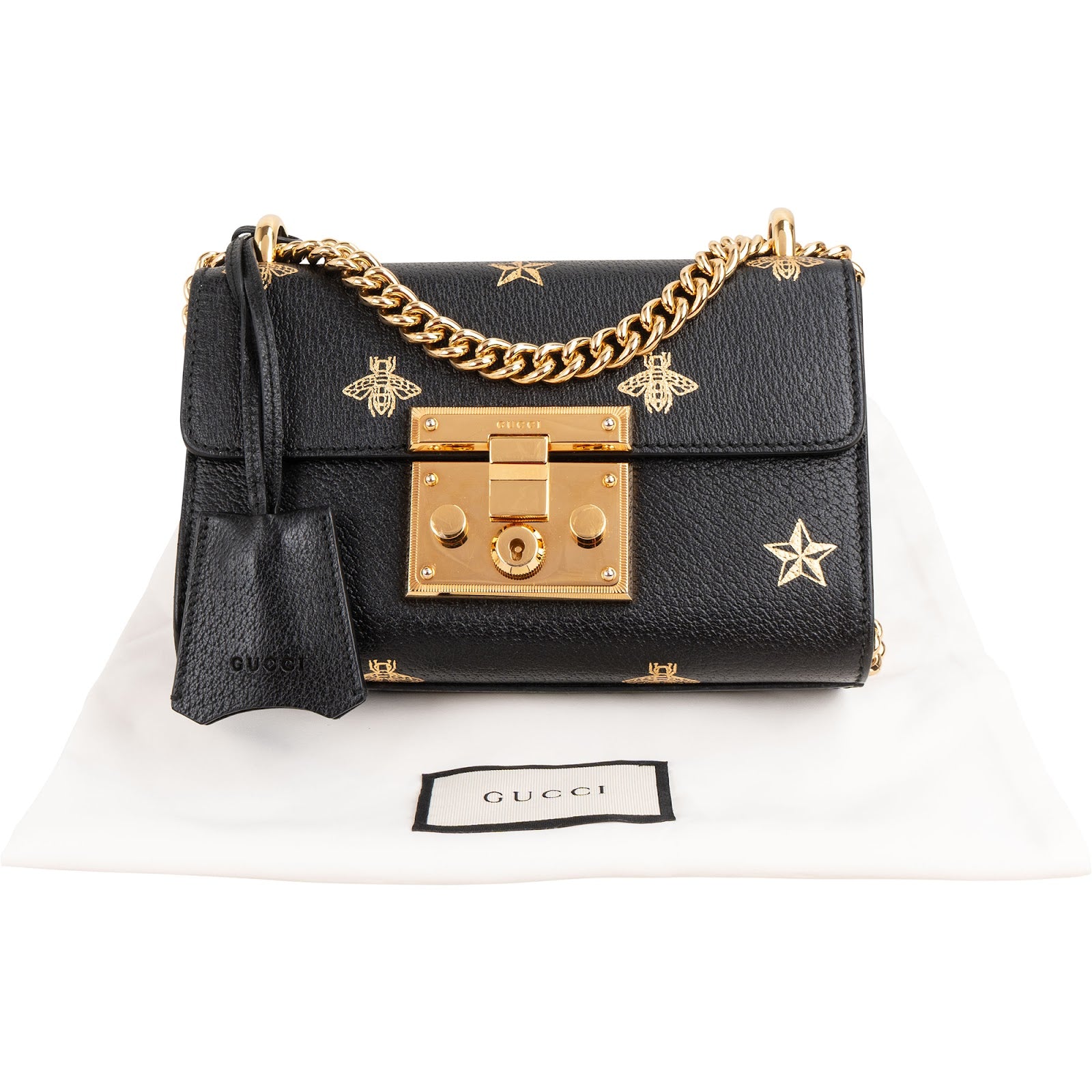 Gucci - Padlock Bee Star Crossbody Bag