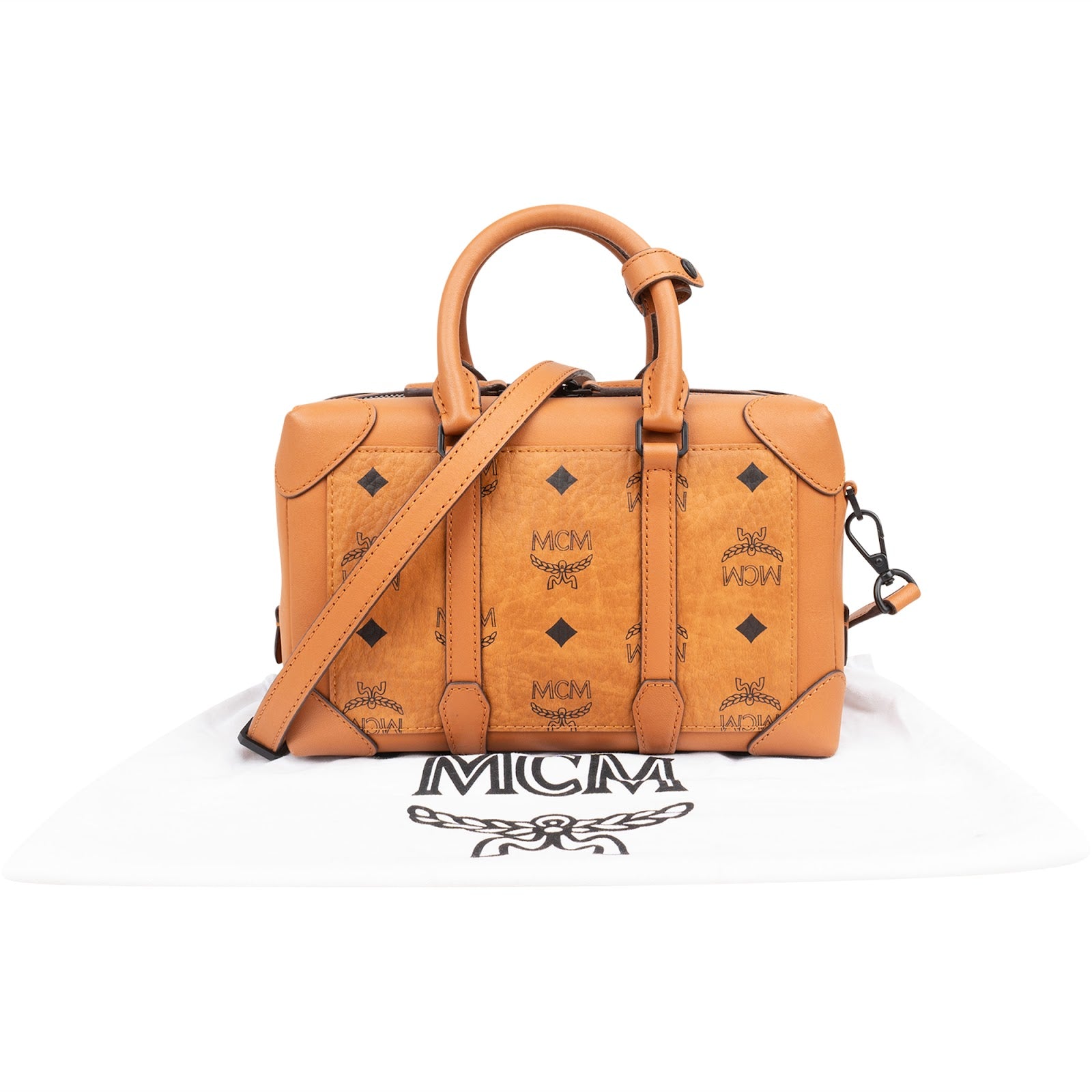 MCM Monogram Visetos Berlin Handbag