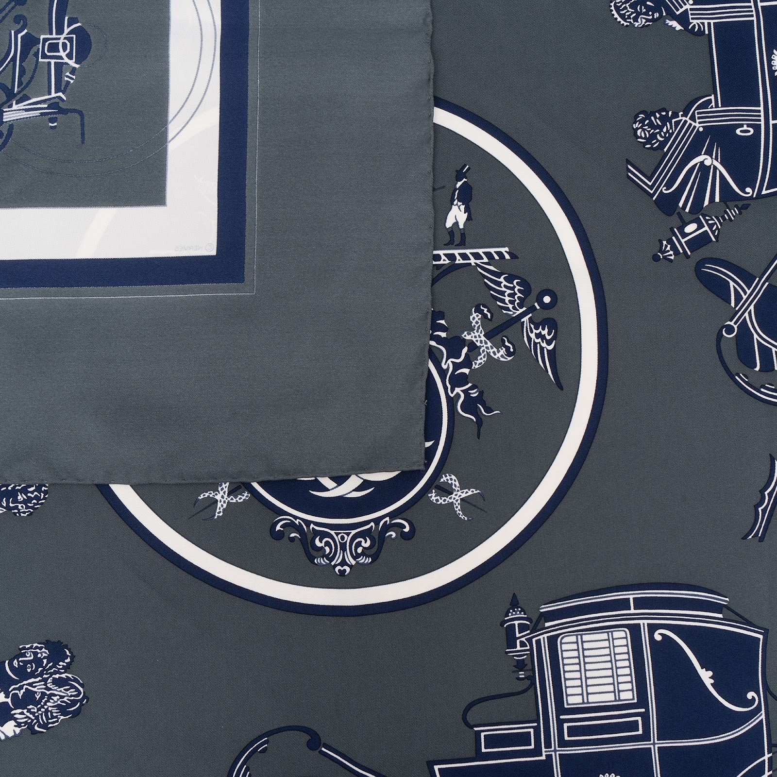 Hermès Springs Silk Carre 90 Scarf Tuch