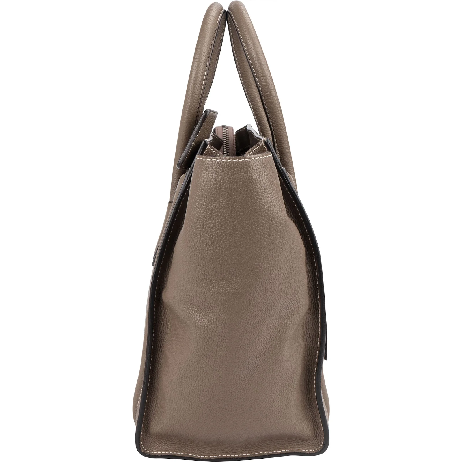 Céline Grained Leather Luggage Handbag