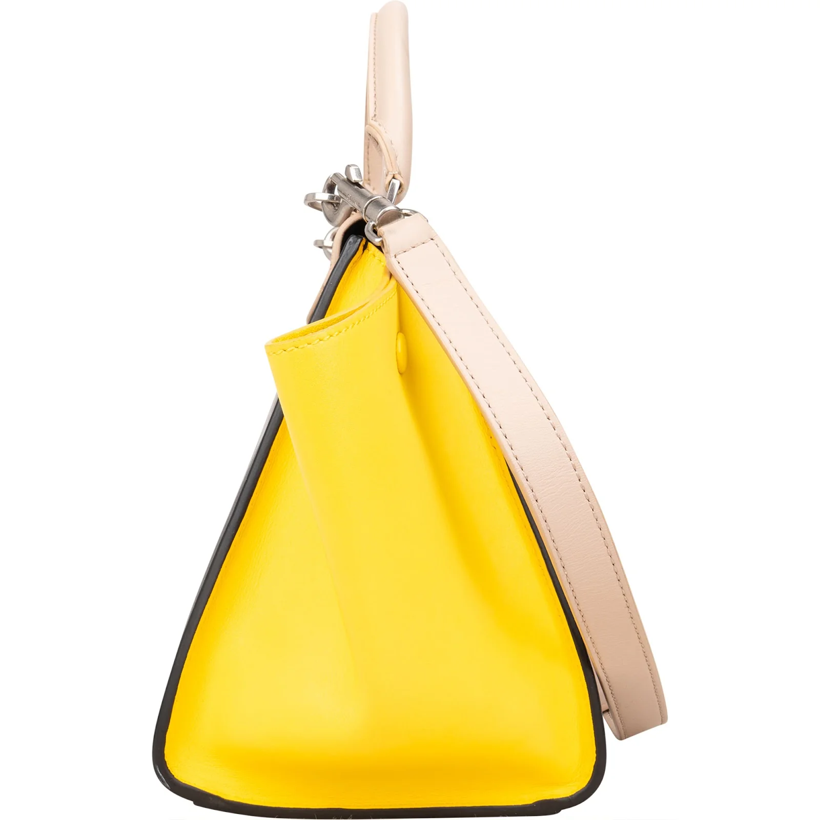 Céline Tricolor Leather Trapeze Handbag