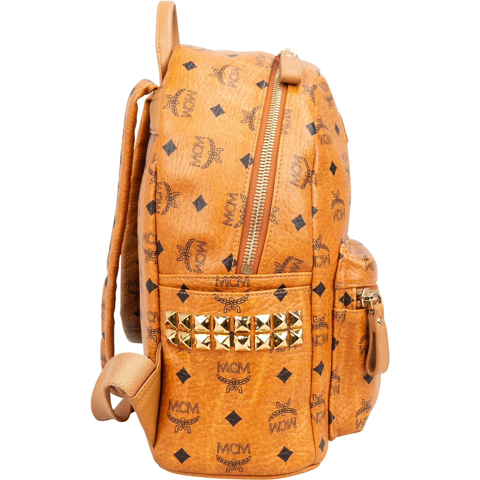 MCM Monogram Visetos Studs Backpack