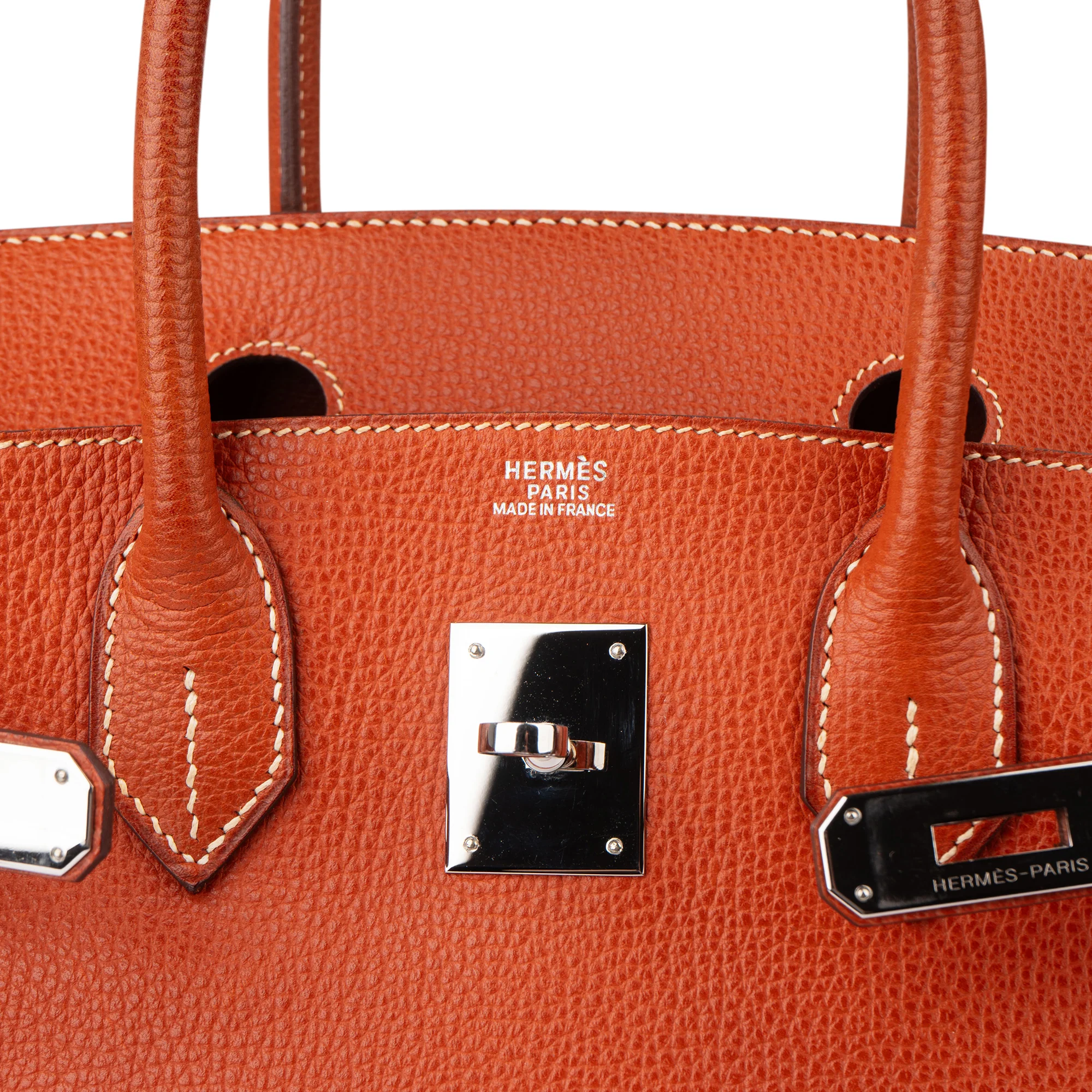 Hermès Birkin 30 Ardennes Leather Palladium Hardware Handbag