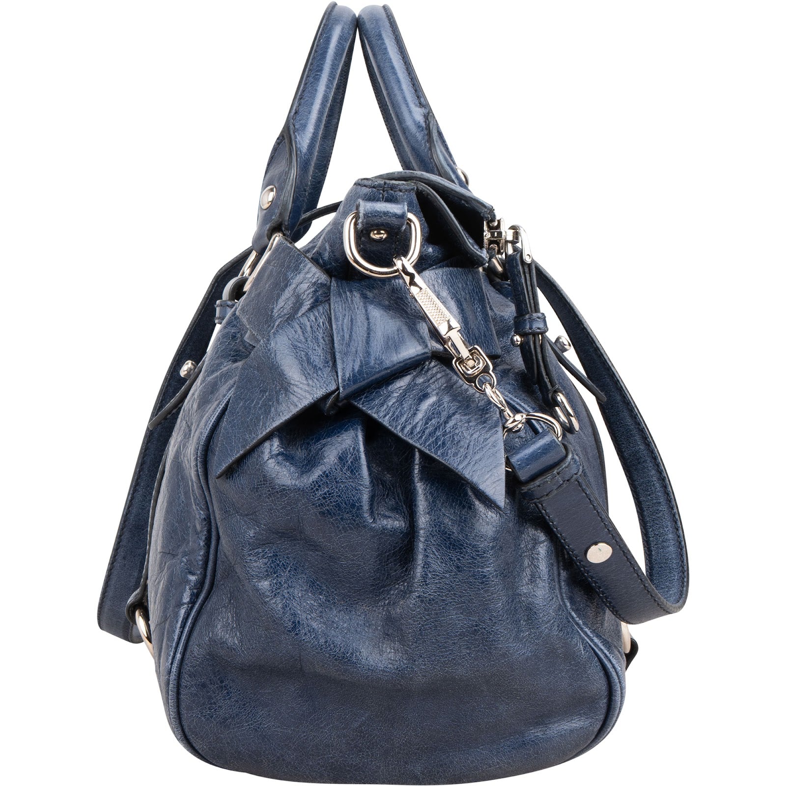 Miu Miu - Vitello Lux Bow Satchel handtas