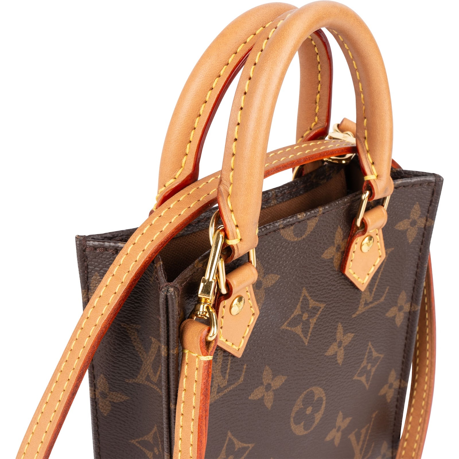 Louis Vuitton Monogram Canvas Petit Sac Plat Handbag
