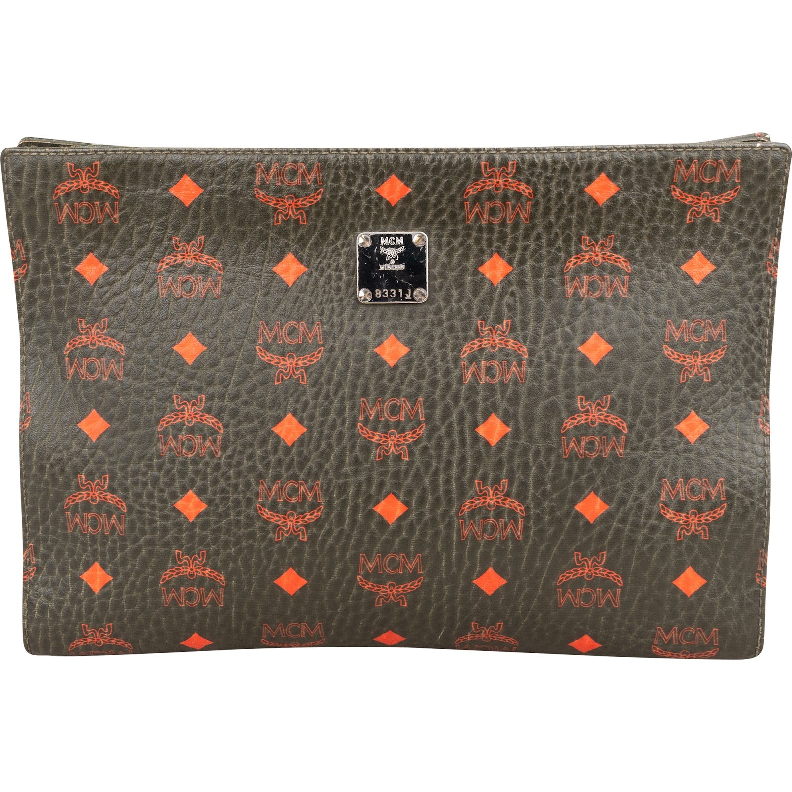 MCM Monogram Visetos Bicolor Clutch Pouch