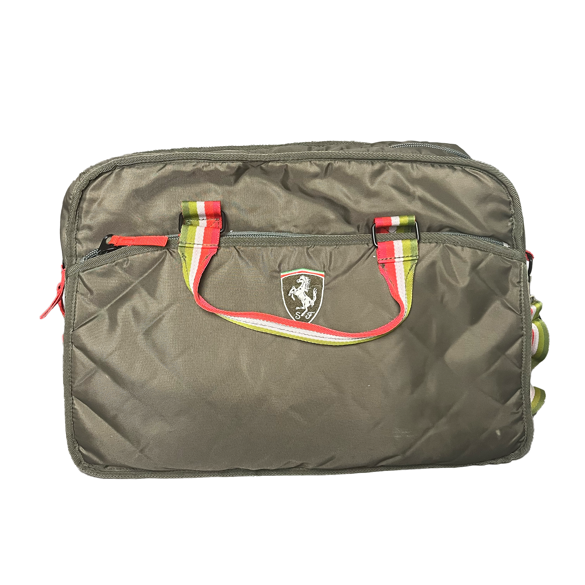 Coffret Bagages Ferrari En Cuir – Housse Anti-poussière, étiquette, Clés Et Pochette