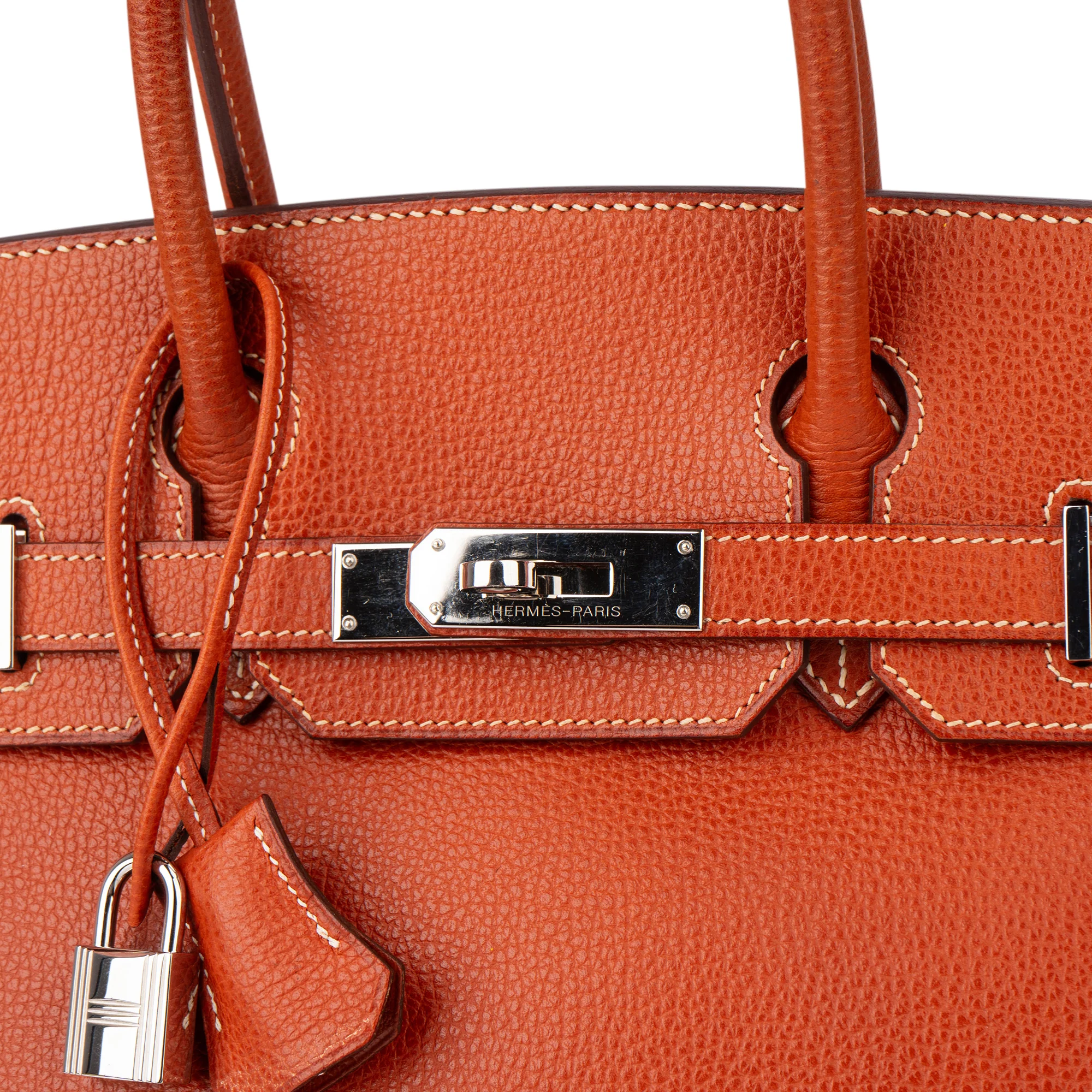 Hermès Birkin 30 Ardennes Leather Palladium Hardware Handbag