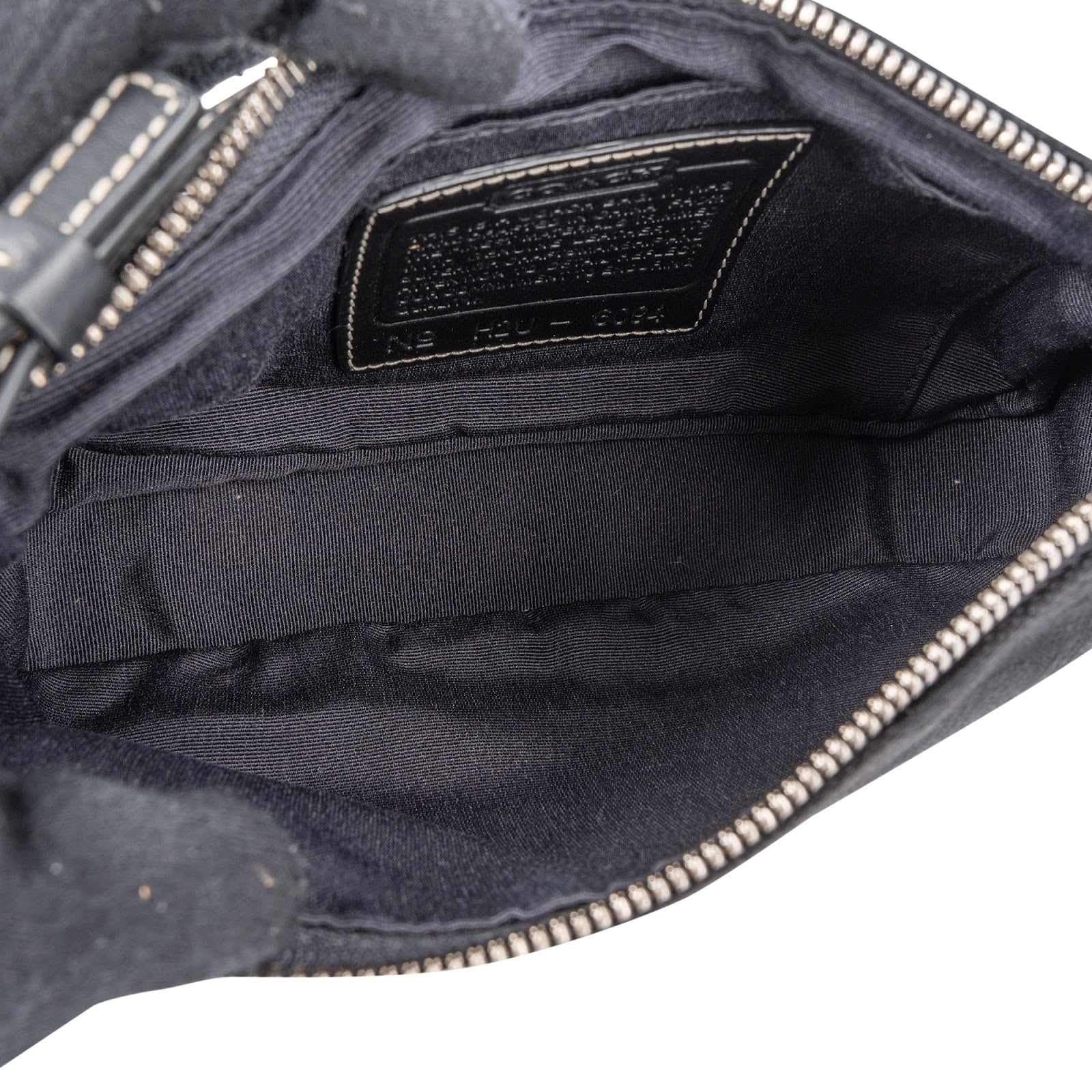 Coach Black Signature Monogram Clutch Bag