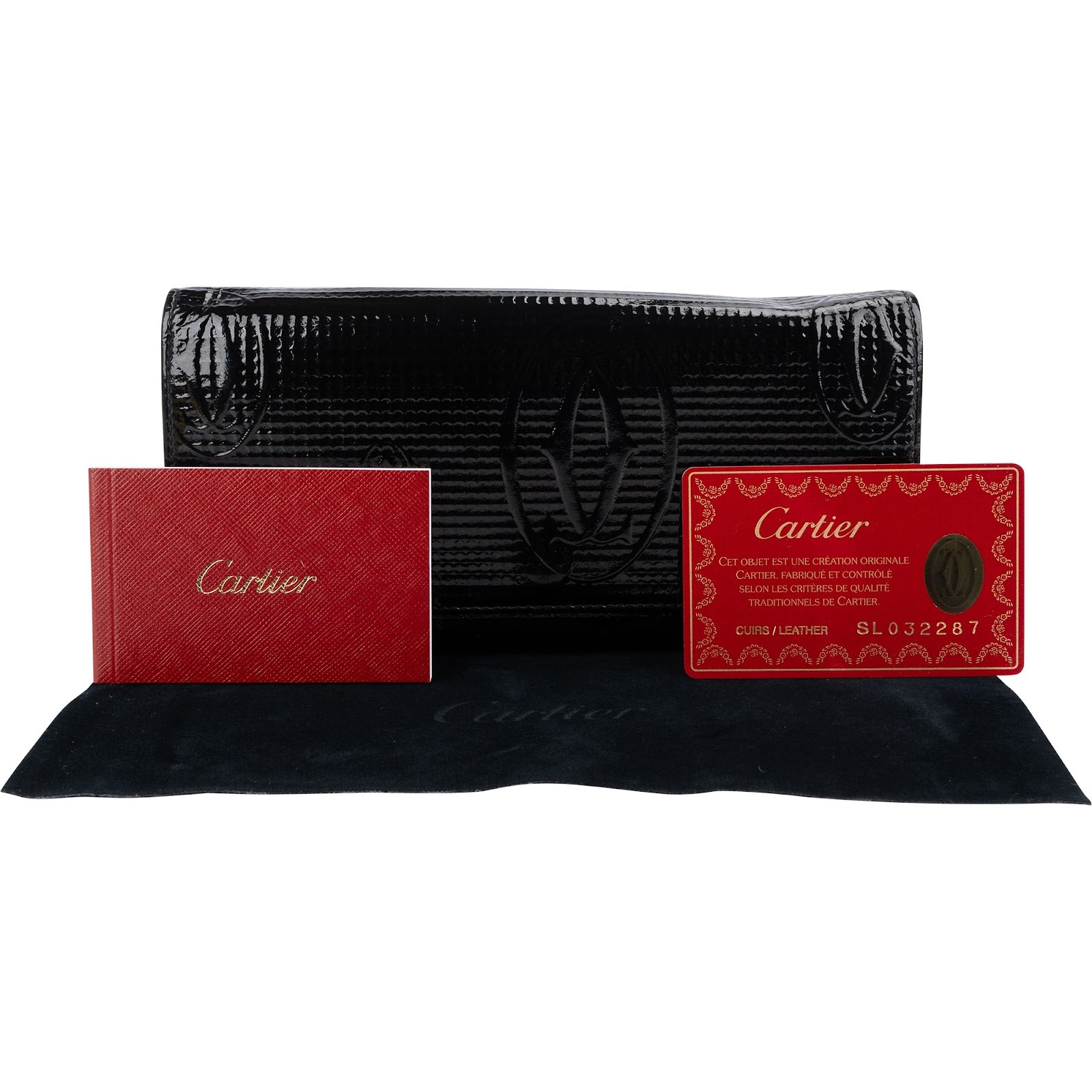 Cartier Patent Leather Limited Happy Birthday Collection Wallet