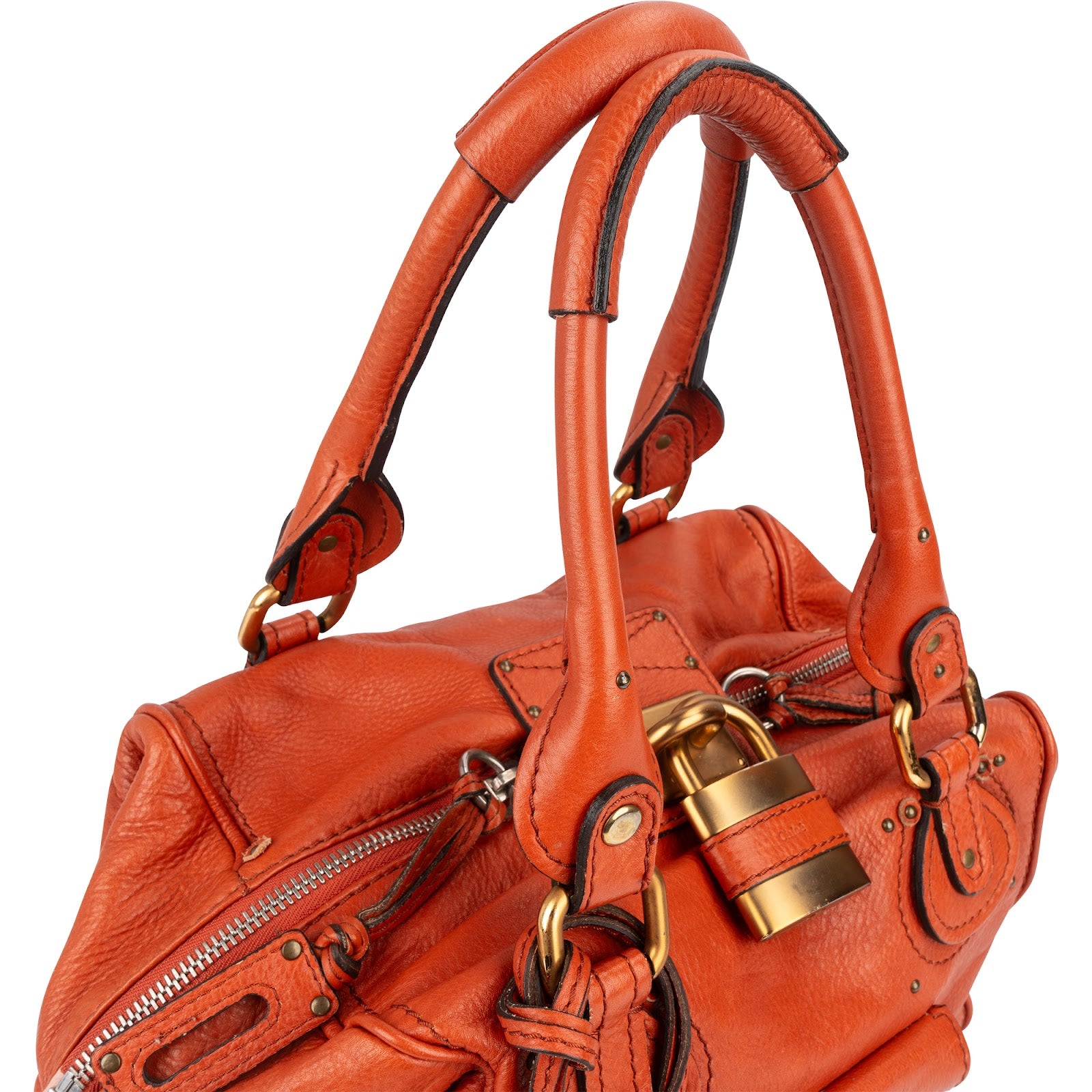 Chloé leren Paddington-handtas