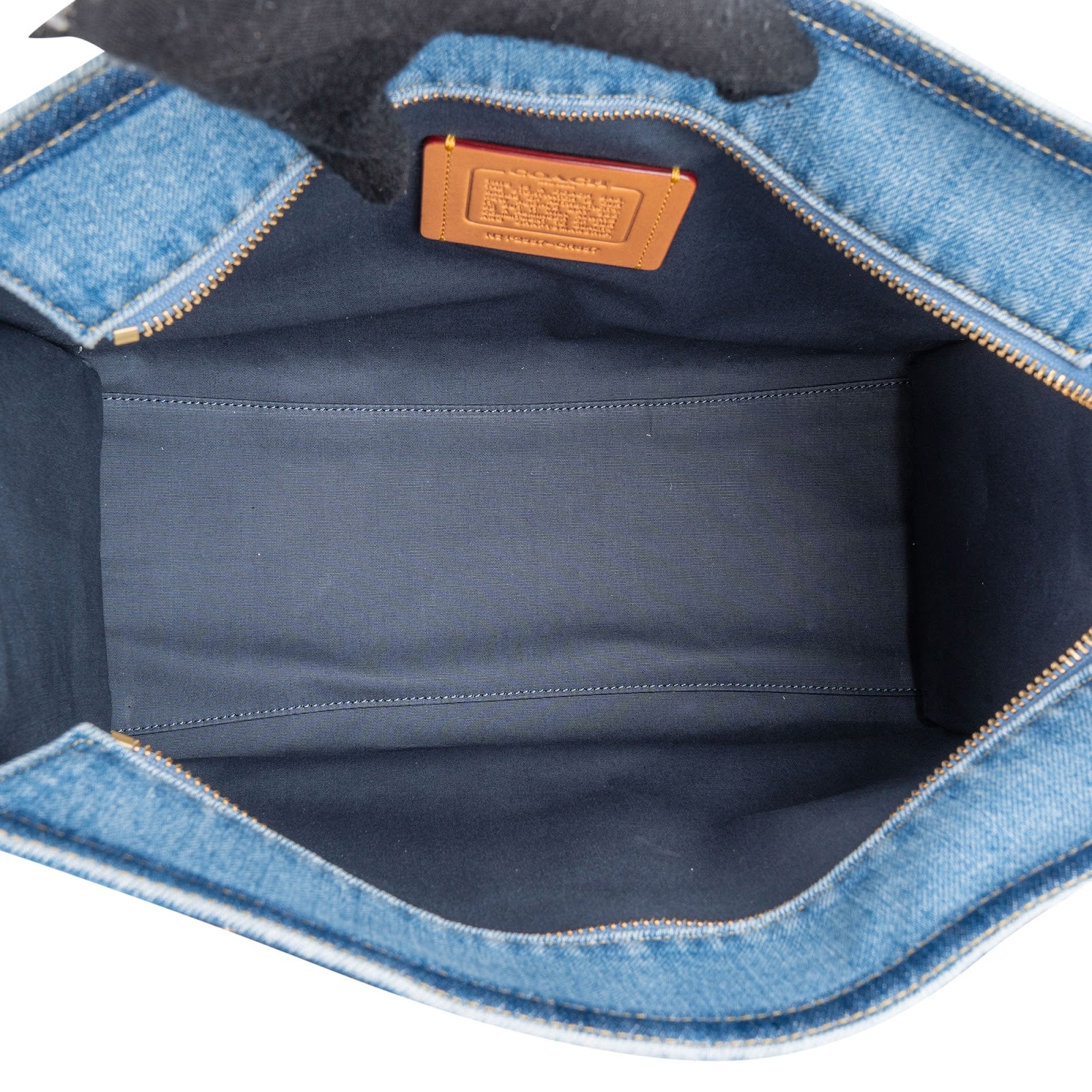 Coach Denim Cargo Tote Handbag