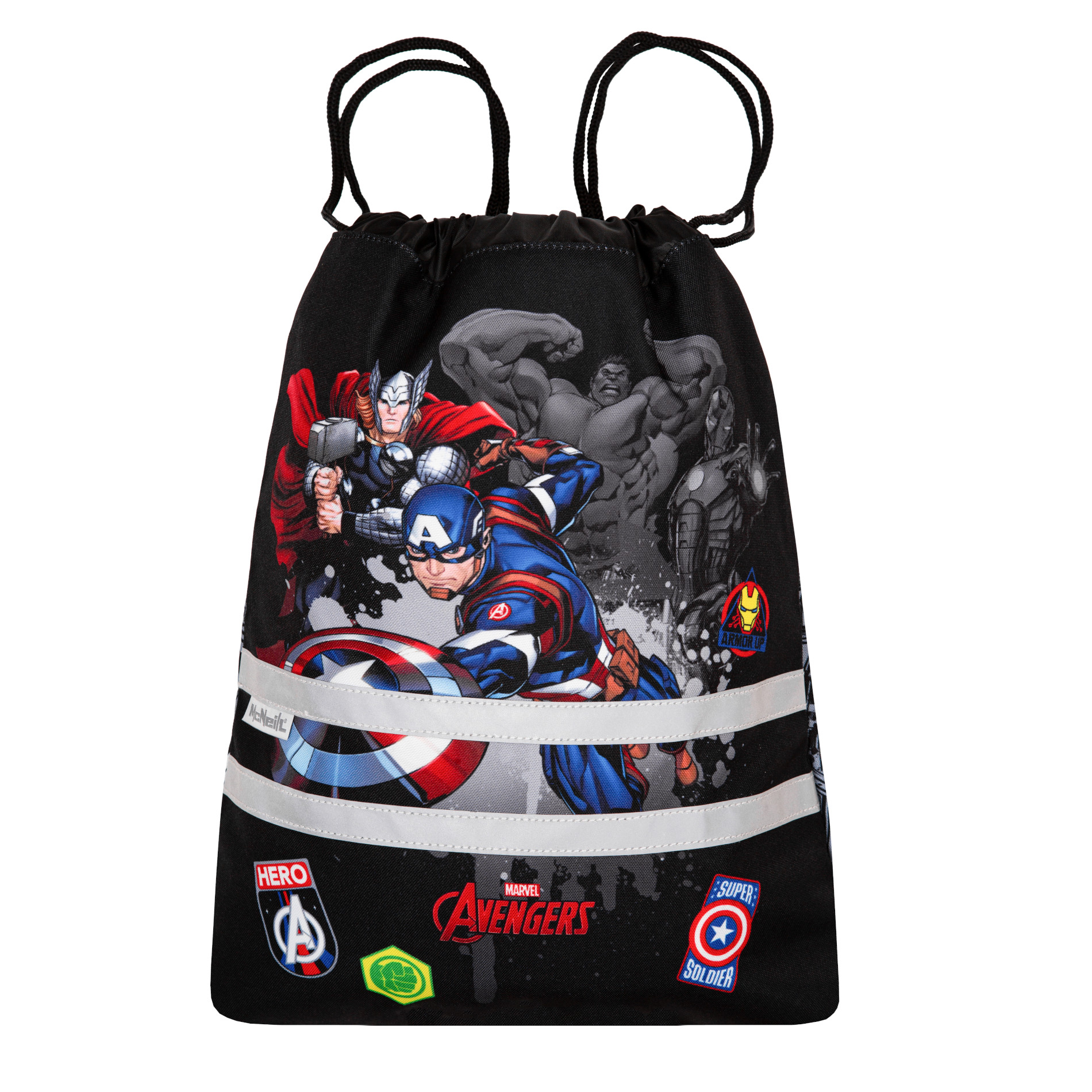 McNeill Disney Schulranzen-Set PERFECTO 5tlg. - MARVEL-AVENGERS