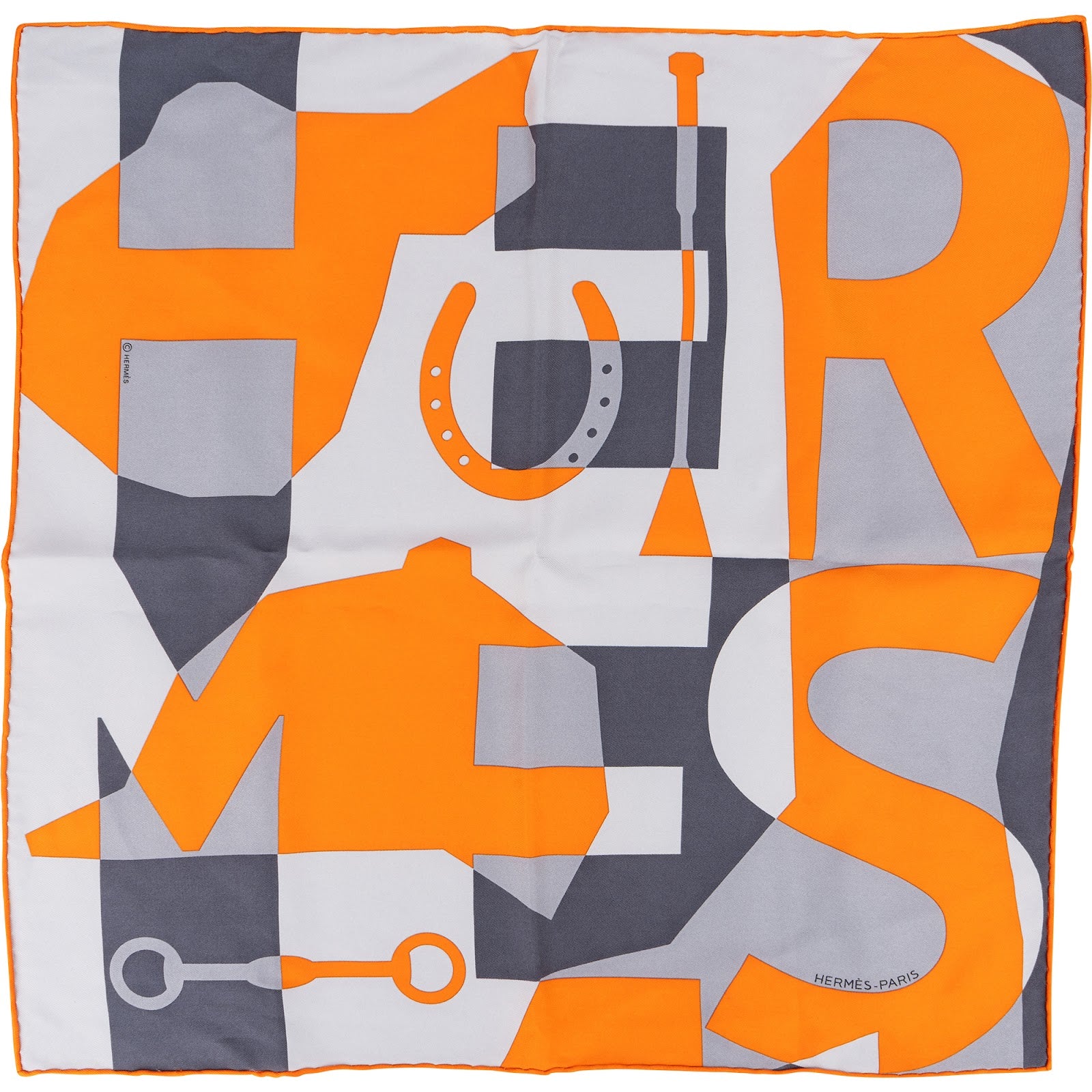Hermès H en Biais Silk 40 Tuch