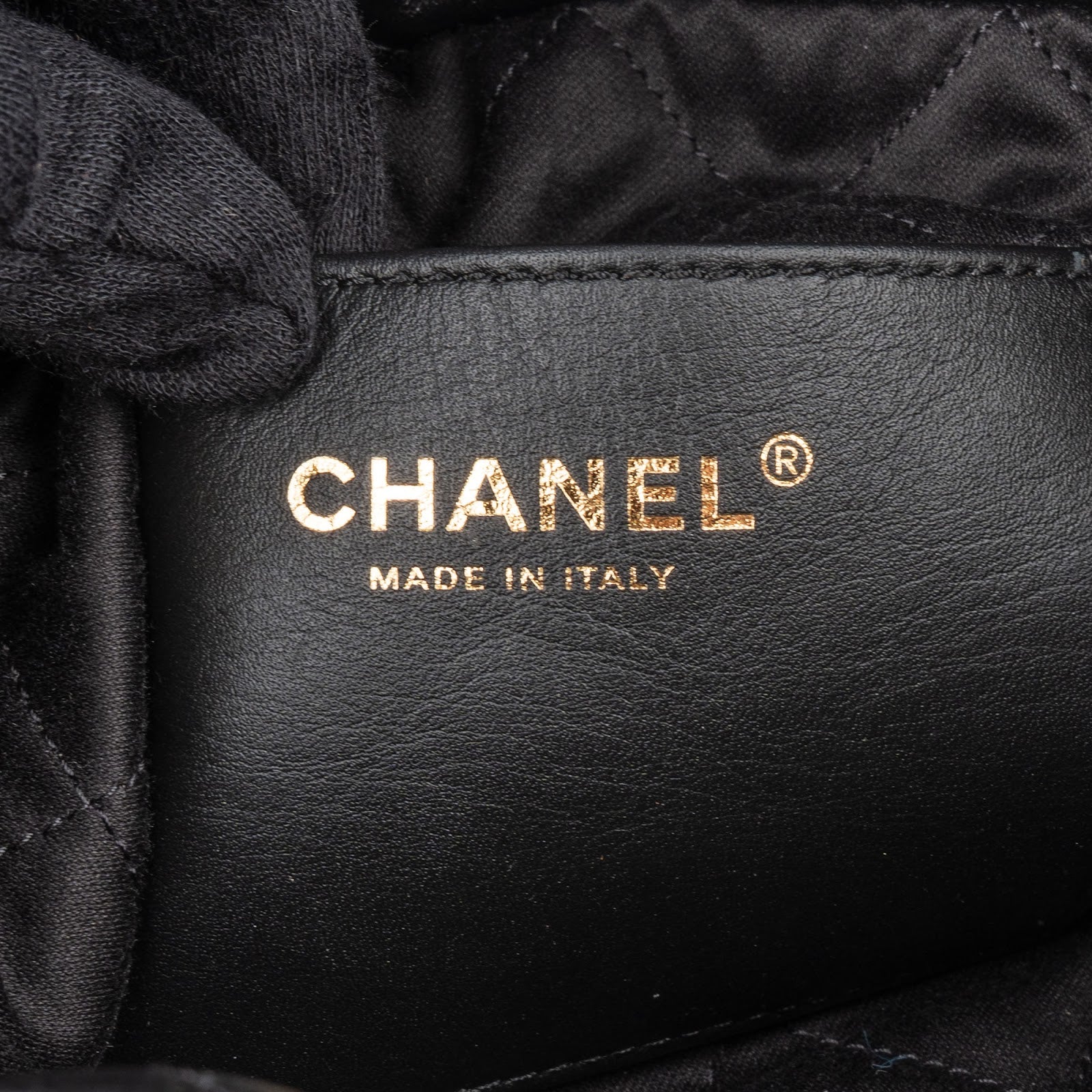 Chanel 22 Stitching Lambskin Small Drawstring Crossbody Bag
