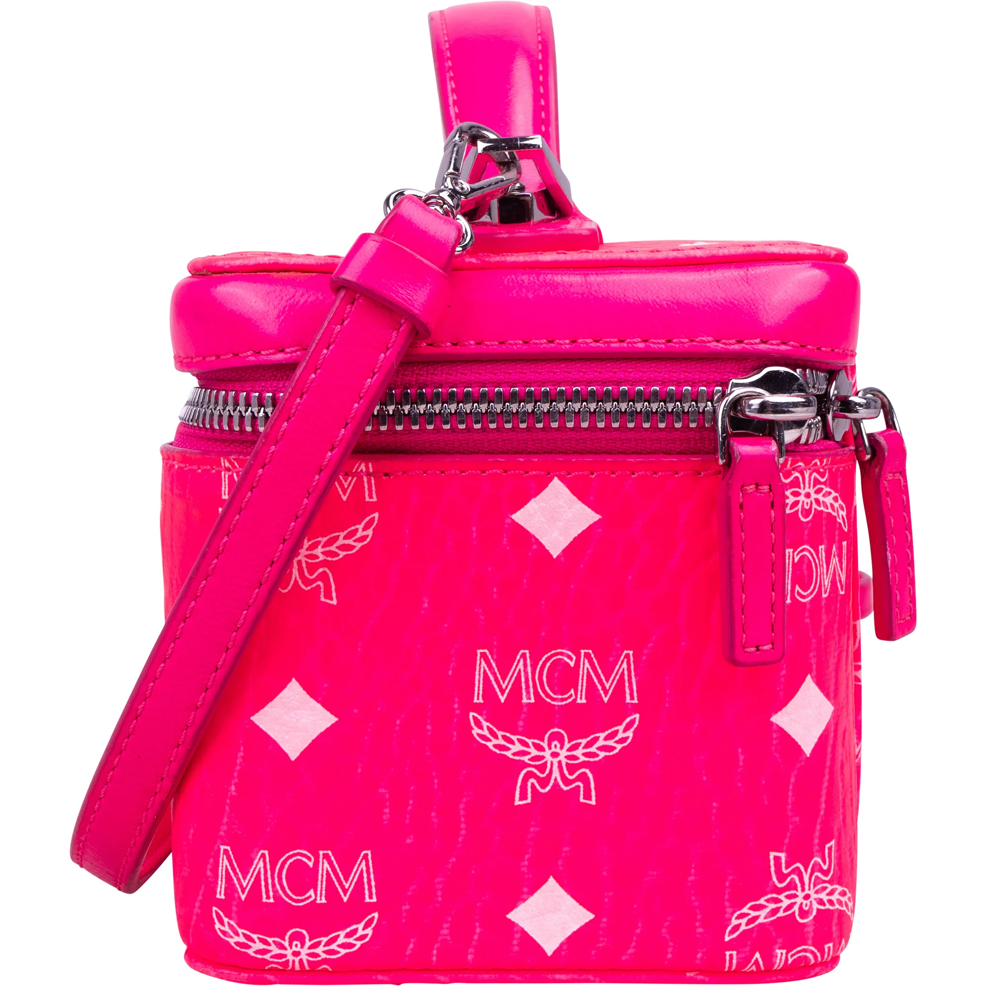 MCM Monogram Visetos Mini Rockstar Vanity Case Crossbody Bag