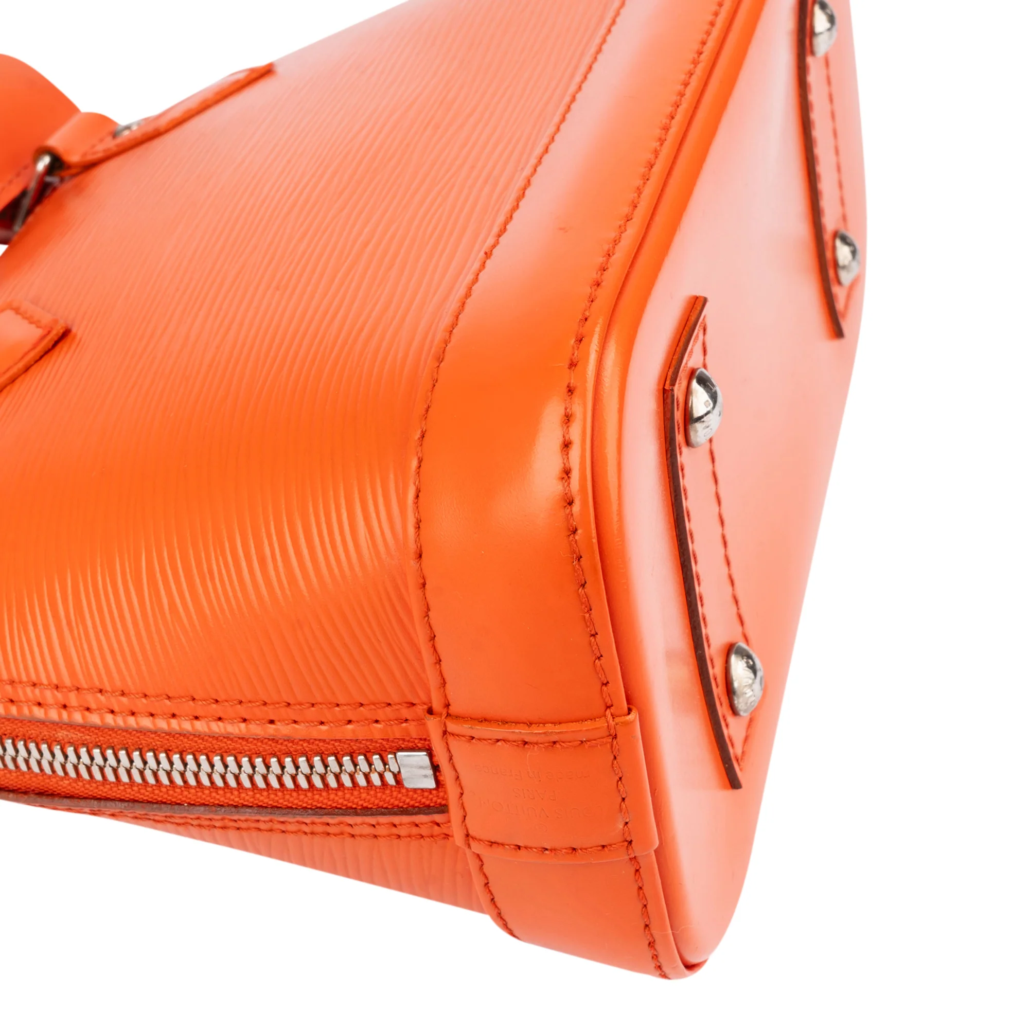 Louis Vuitton Orange Epi Leather Alma BB Handbag
