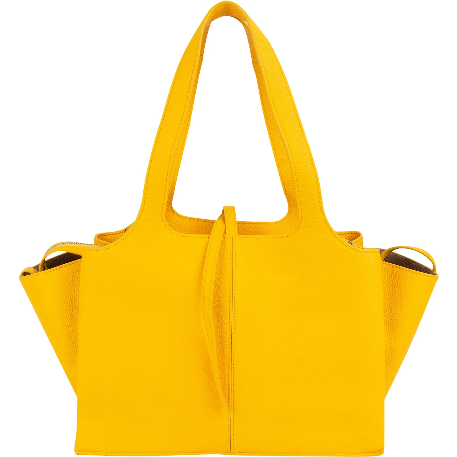 Celine Grained Calfskin Small Tri-Fold Shoulder Bag