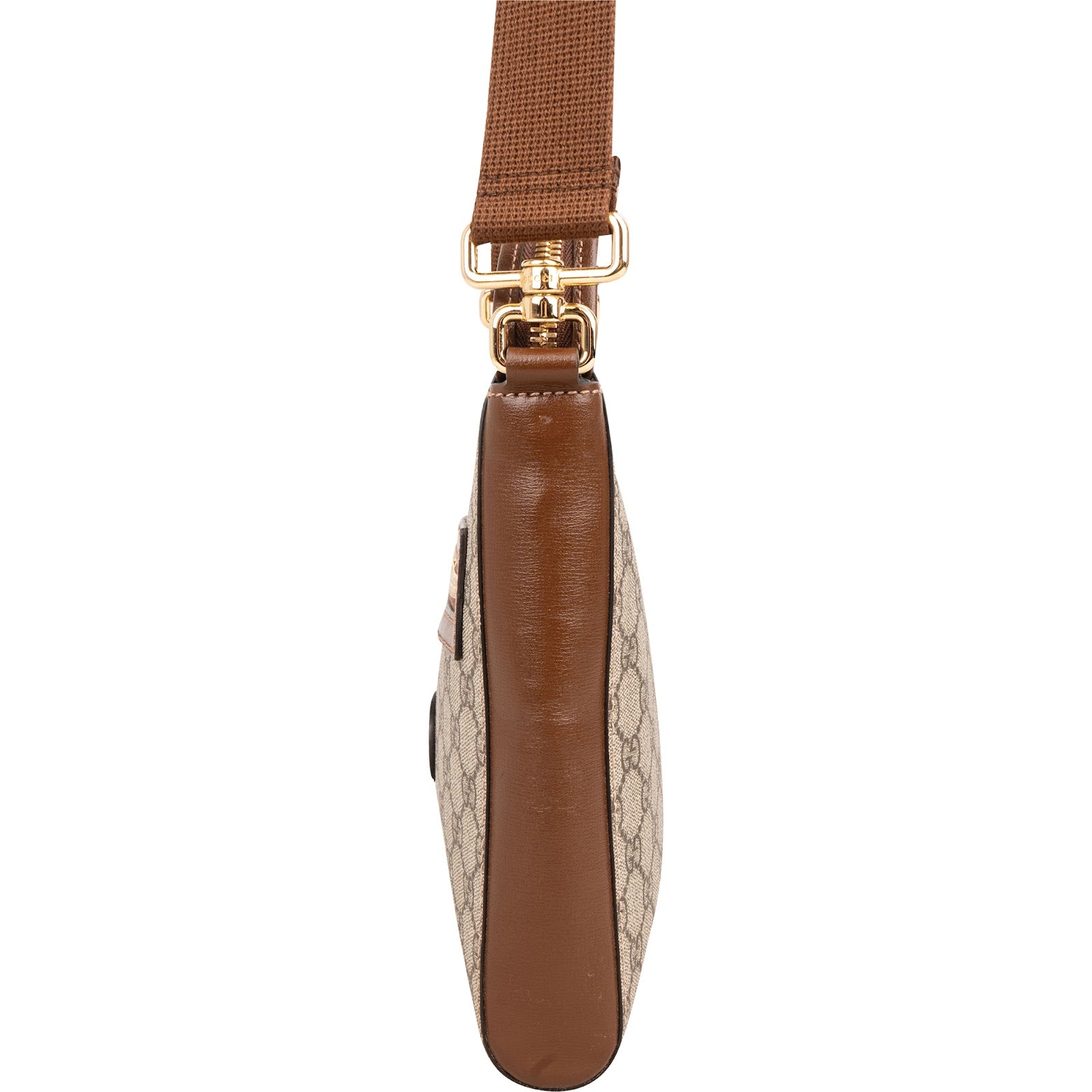 GUCCI Monogram GG Supreme Interlocking G Messenger Crossbody Bag