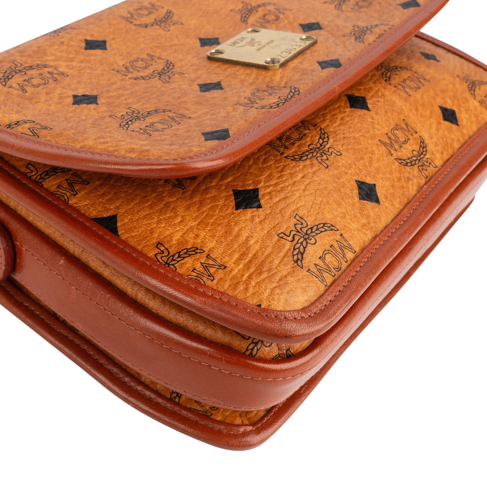 MCM Monogram Visetos Coated Canvas Flap Crossbody Bag