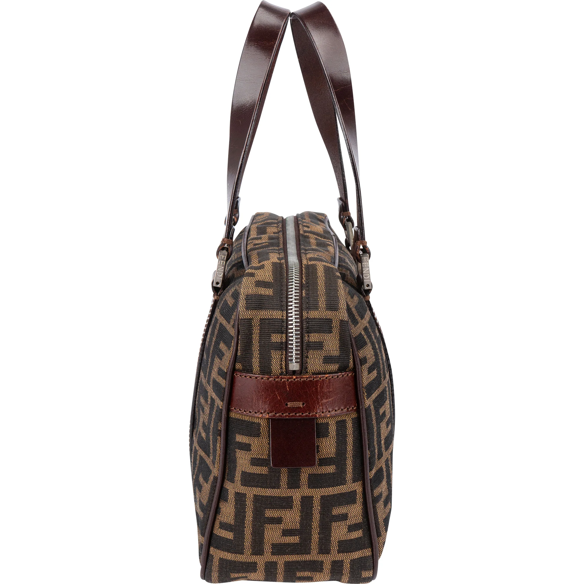 Fendi FF Monogram Boston Handbag