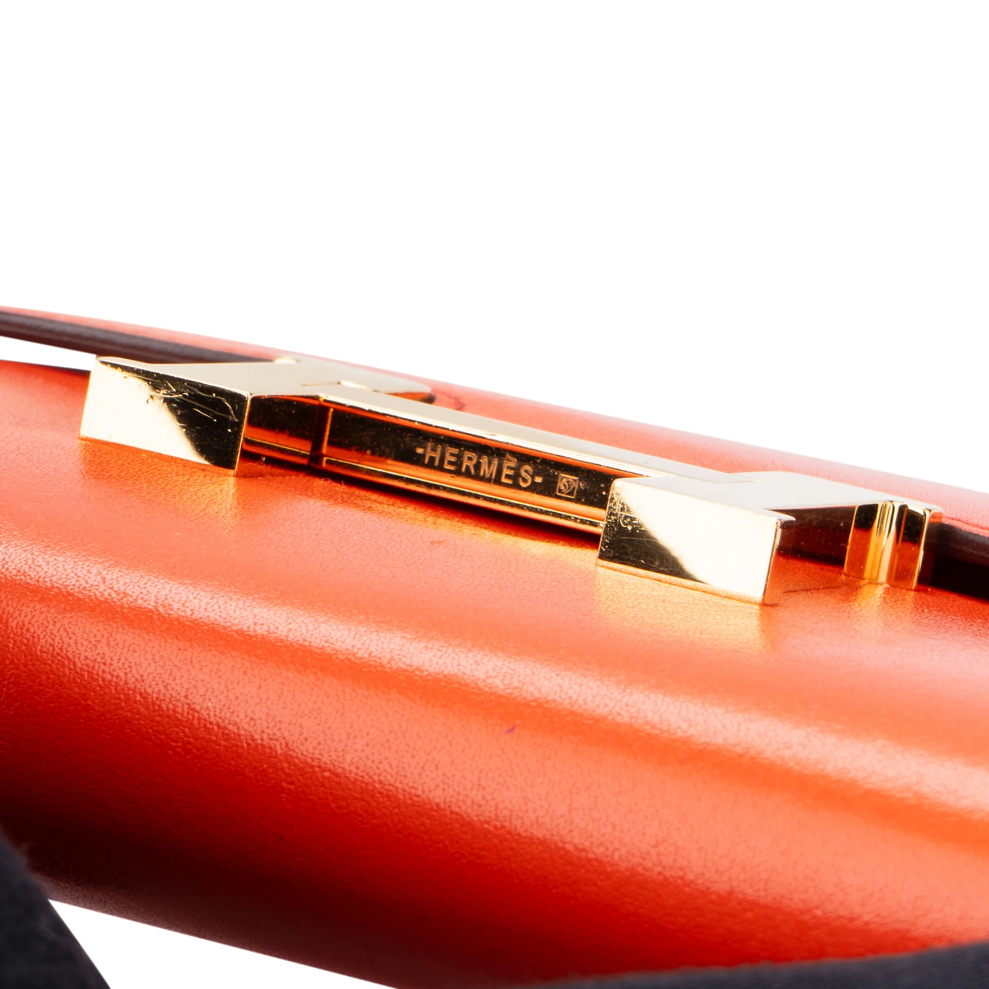 Hermès Constance Compact Orange Poppy Wallet