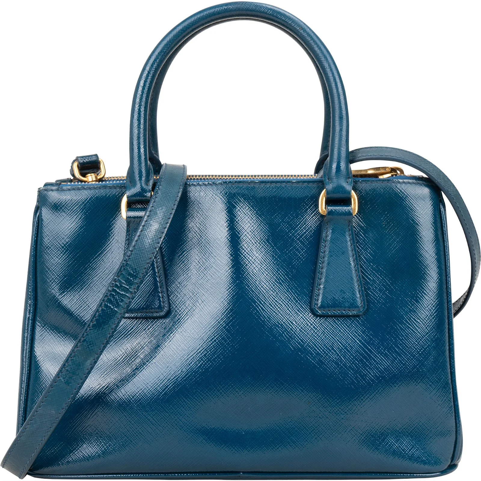 Prada Saffiano Vernice Galleria Handbag