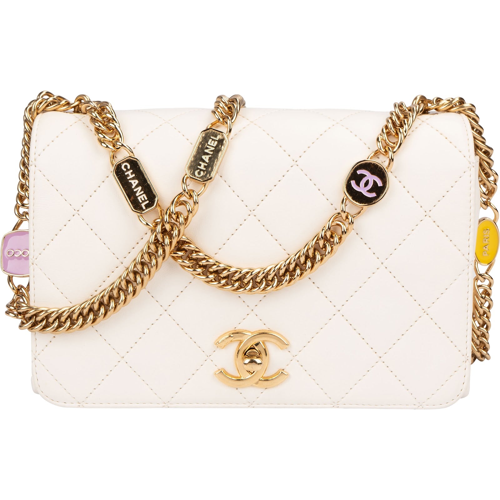 Chanel – Crossbodytas met enkele flap van gewatteerd lamsleer