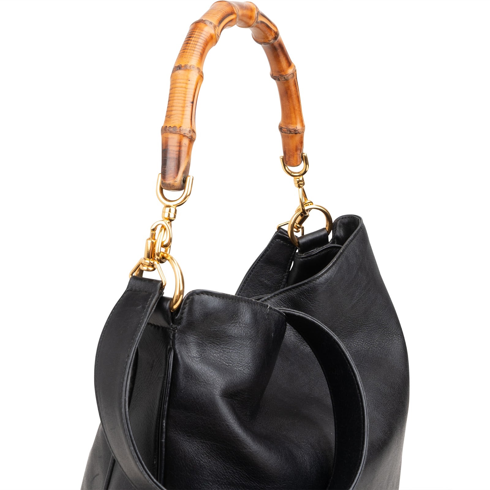 GUCCI - Handtas met bamboehandvat