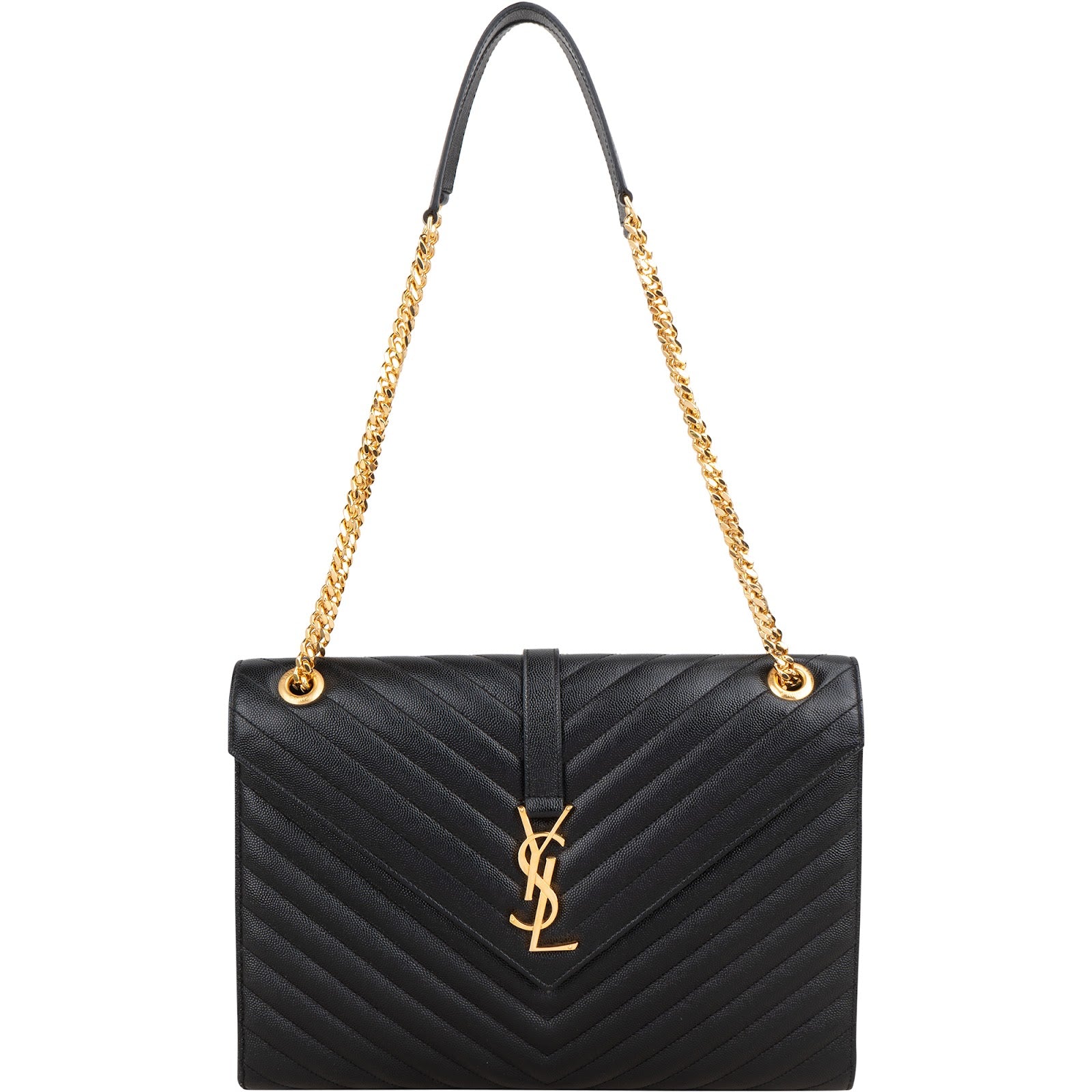 Saint Laurent - Grote envelopvormige schoudertas