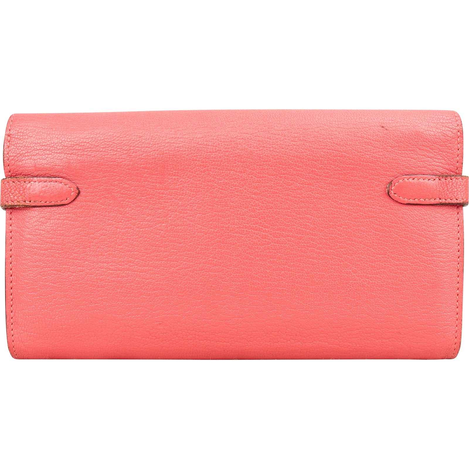 Hermès Bubble Gum Mysore Leather Kelly Wallet