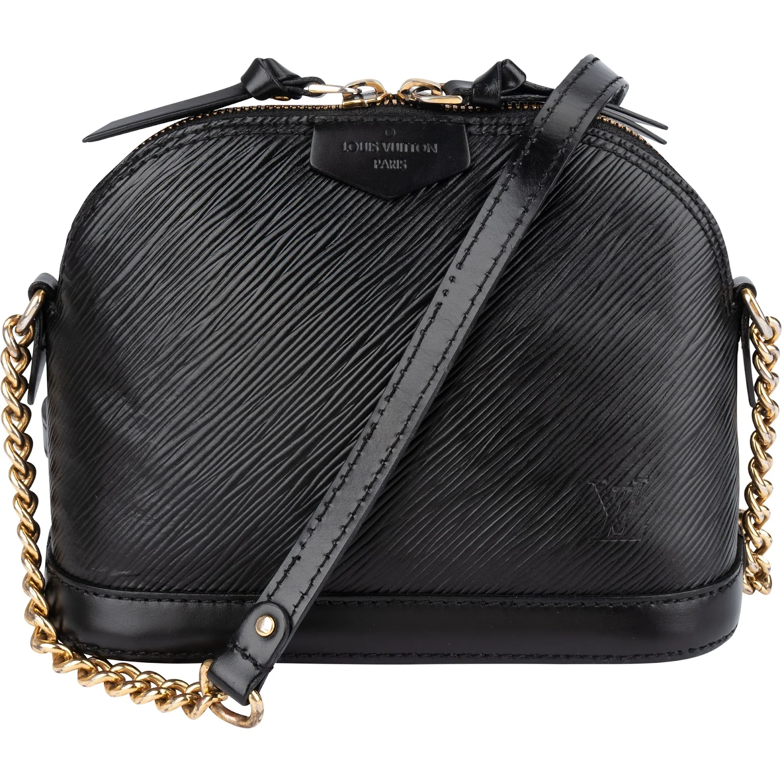 Louis Vuitton Noir Epi Leather Alma BB Crossbody Bag