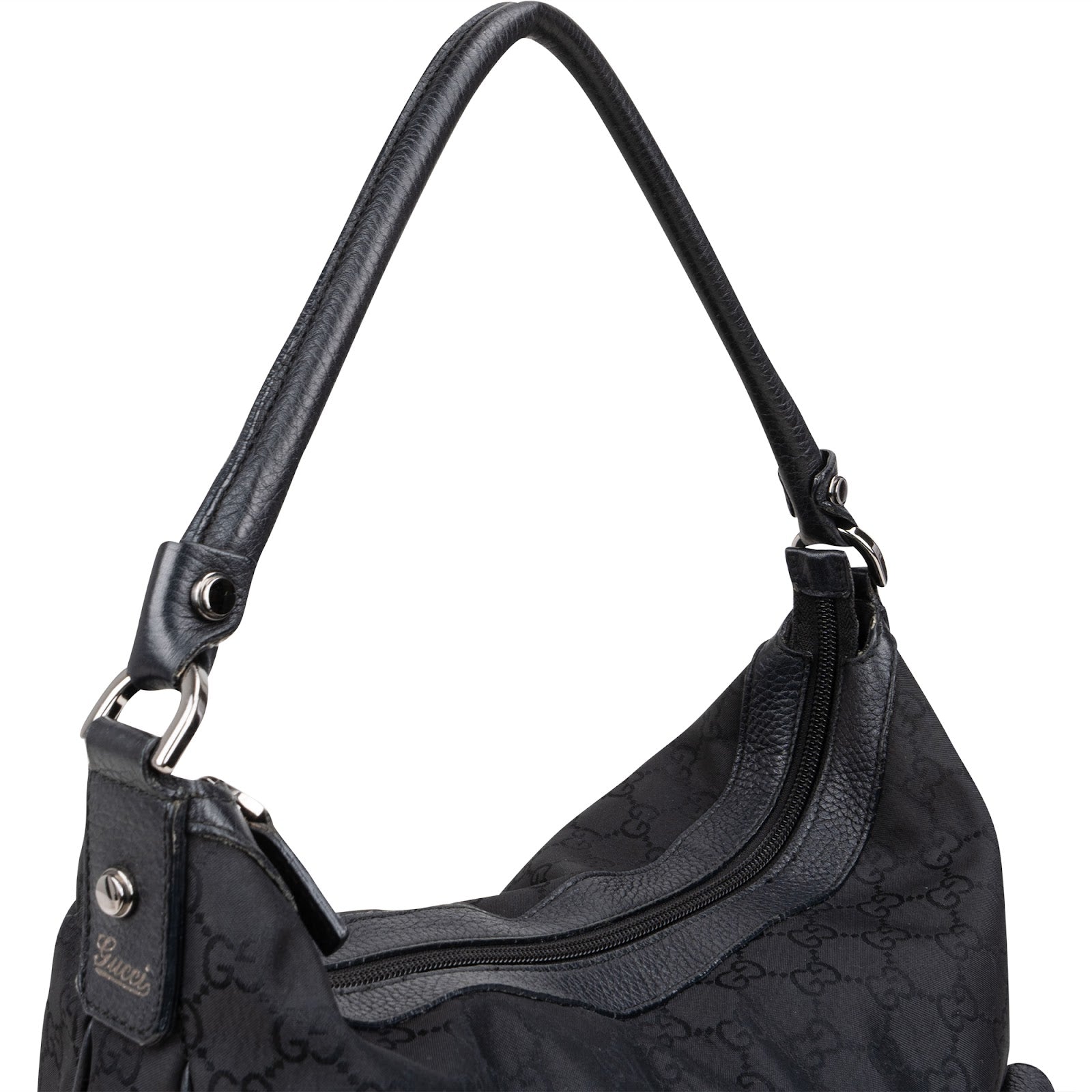 GUCCI Monogram GG Canvas Abbey D-ring Pocket Hobo-tas