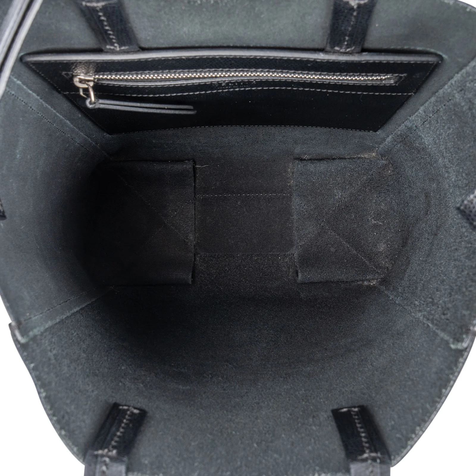 Céline Grained Calfskin Vertical Cabas Crossbody Handbag