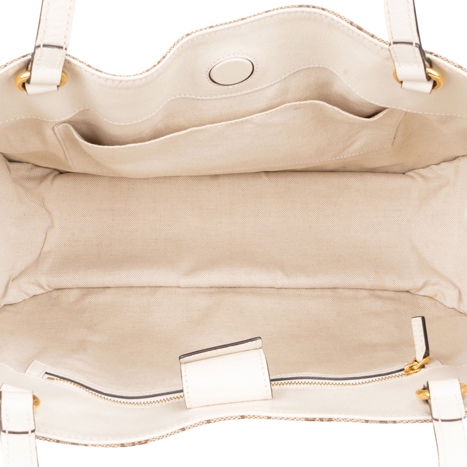 Gucci Monogram GG Canvas Horsebit Tote Shoulder Bag