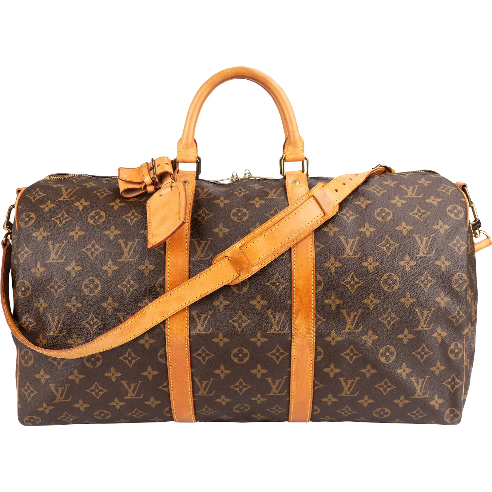 Louis Vuitton Monogram Canvas Keepall 50 Bandoulière Reisetasche