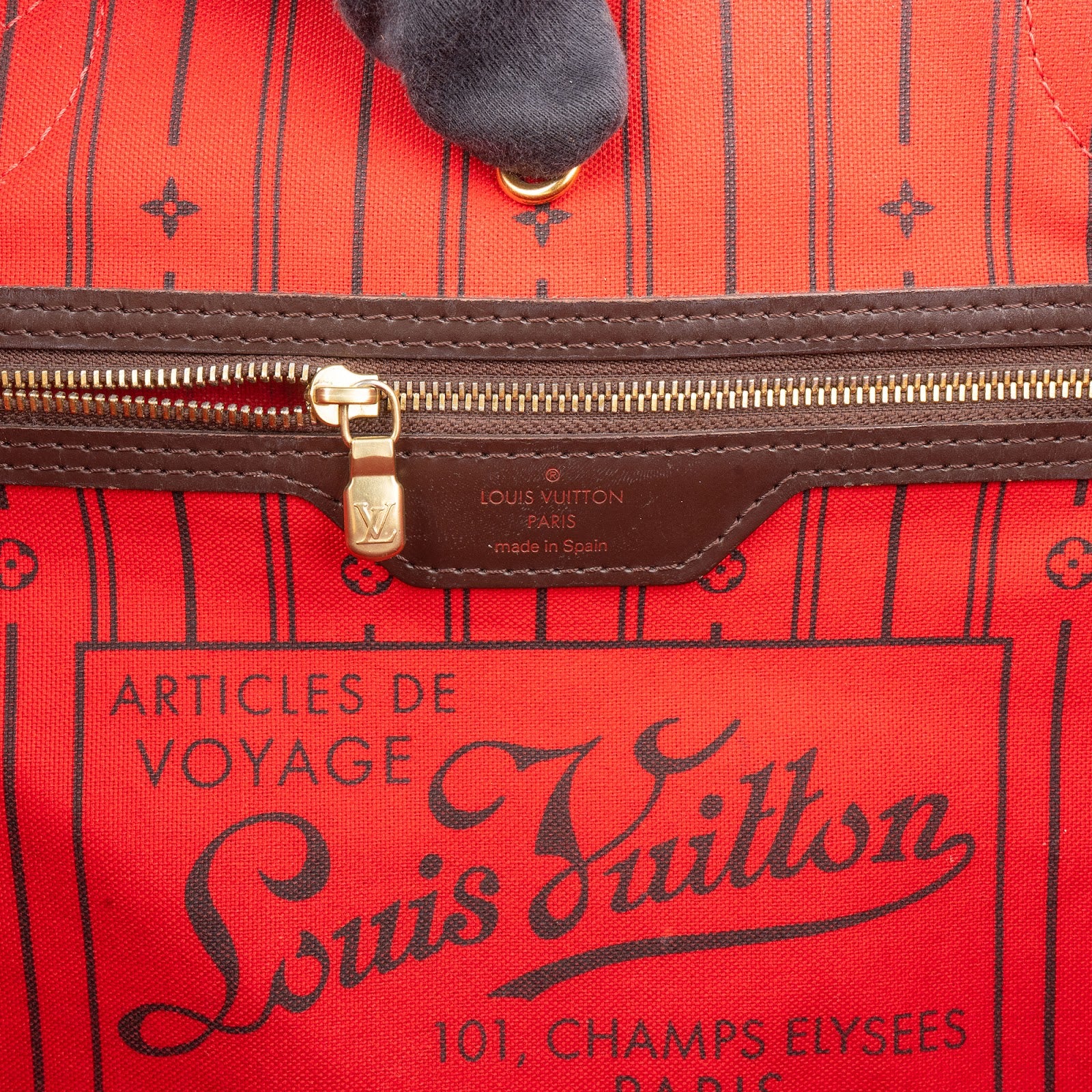 Louis Vuitton Monogram Damier Ebene Neverfull MM Shopper